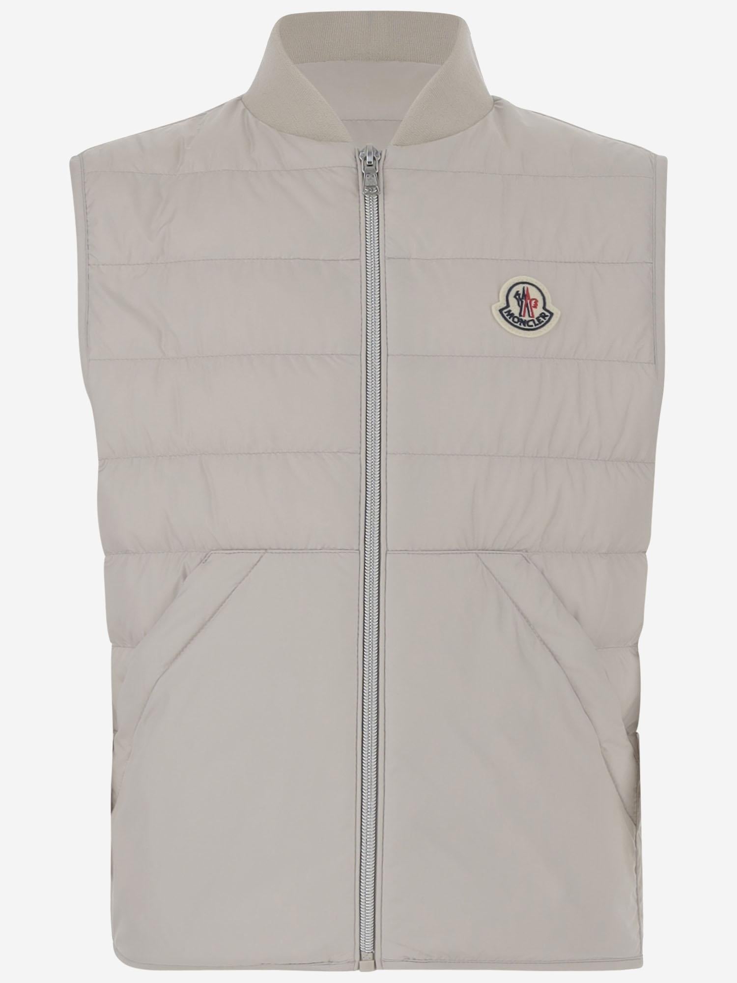 GILET CON LOGO IN NYLON 1A00068597X2 215 MONCLER ENFANTS