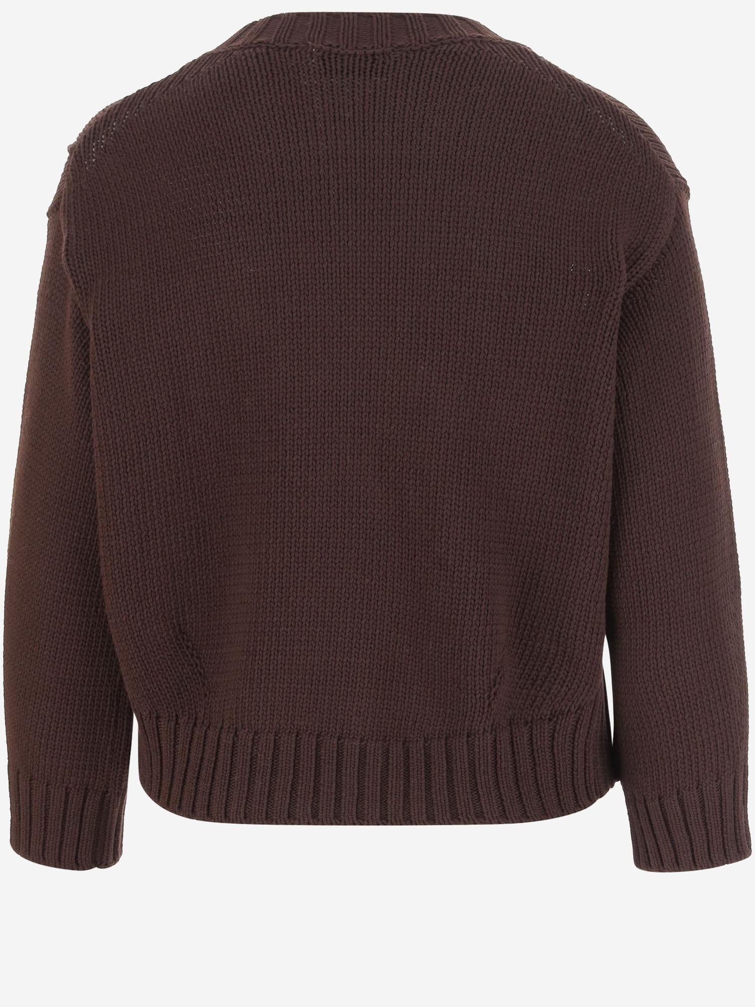 PULLOVER IN MISTO COTONE CON RICAMO P103 400 BRUNO MANETTI