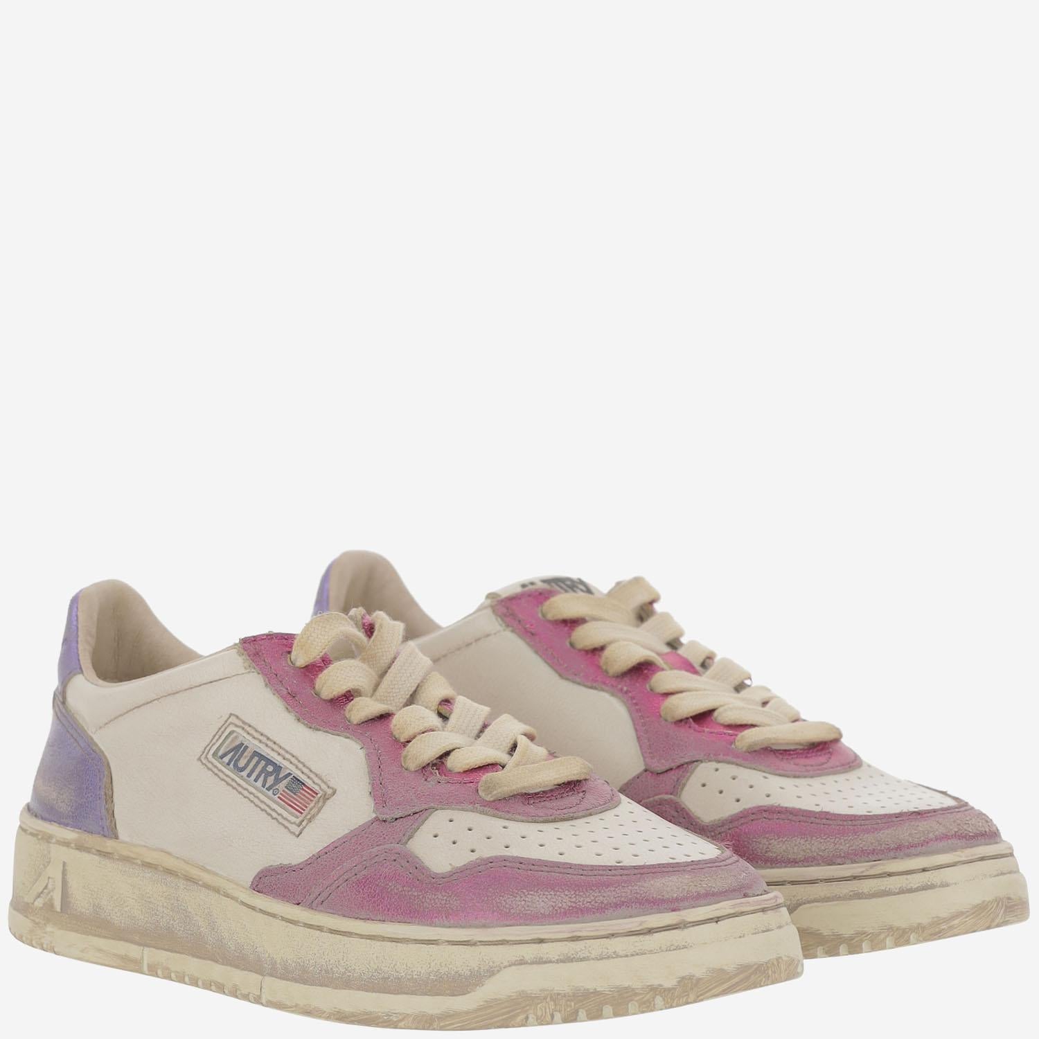 SNEAKERS LOW MEDALIST SUPER VINTAGE AVLWMT07 FUSCIAVIOL AUTRY