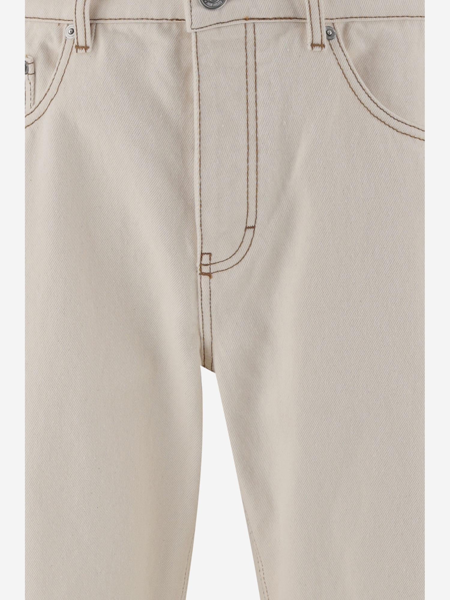 JEANS IN COTONE CON LOGO HTR001DE0039 136 AMI