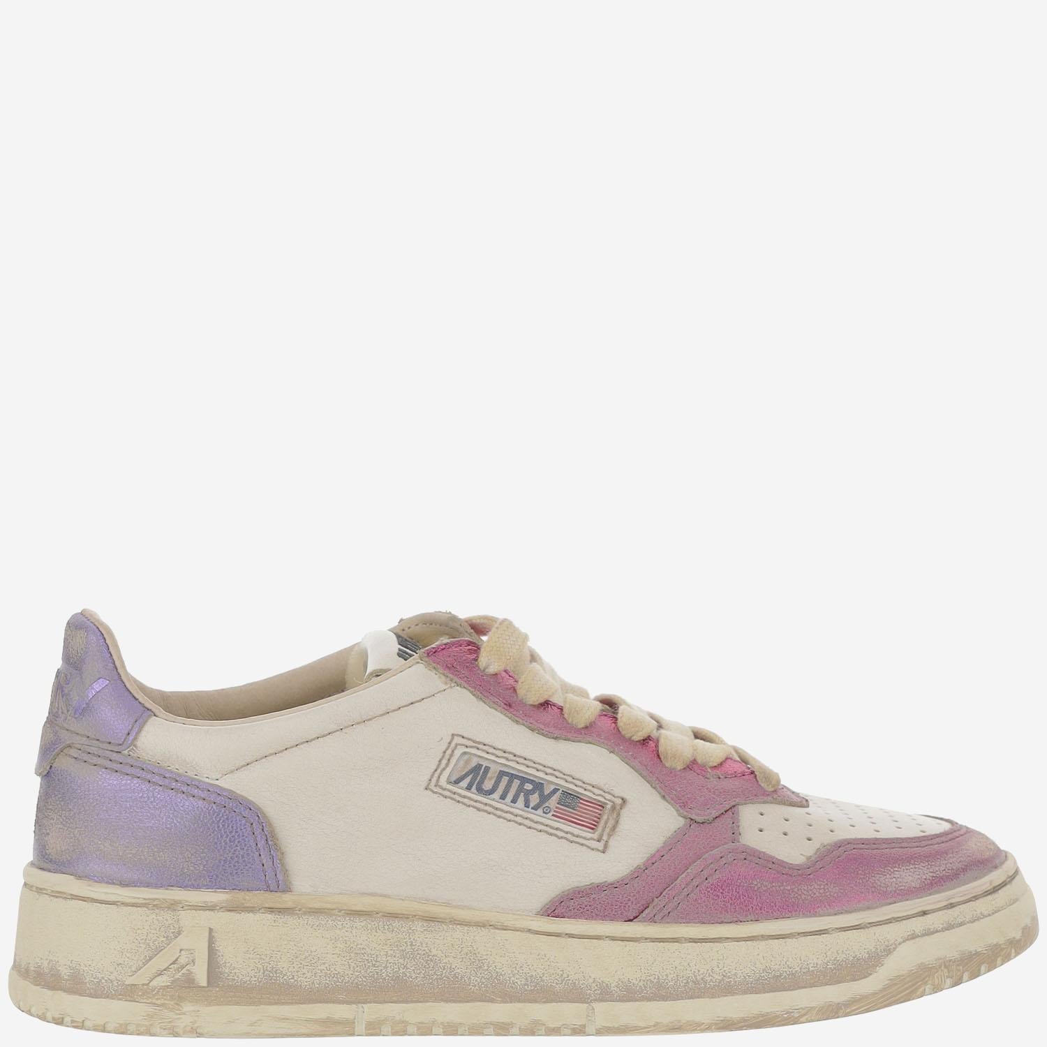 SNEAKERS LOW MEDALIST SUPER VINTAGE AVLWMT07 FUSCIAVIOL AUTRY