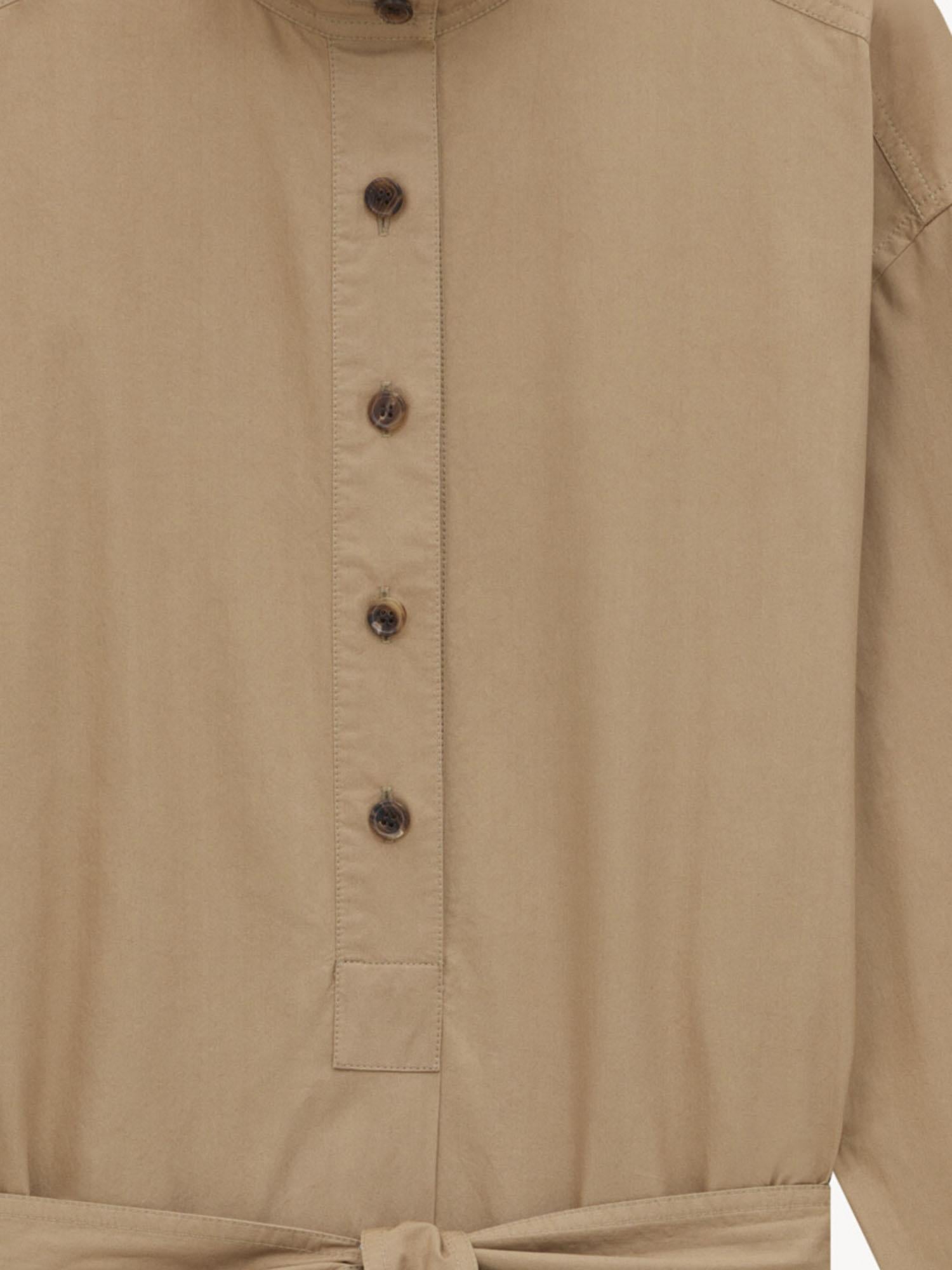 CAMICIA A TUNICA CON CINTURA 817342 YZ9AN2121 SAINT LAURENT