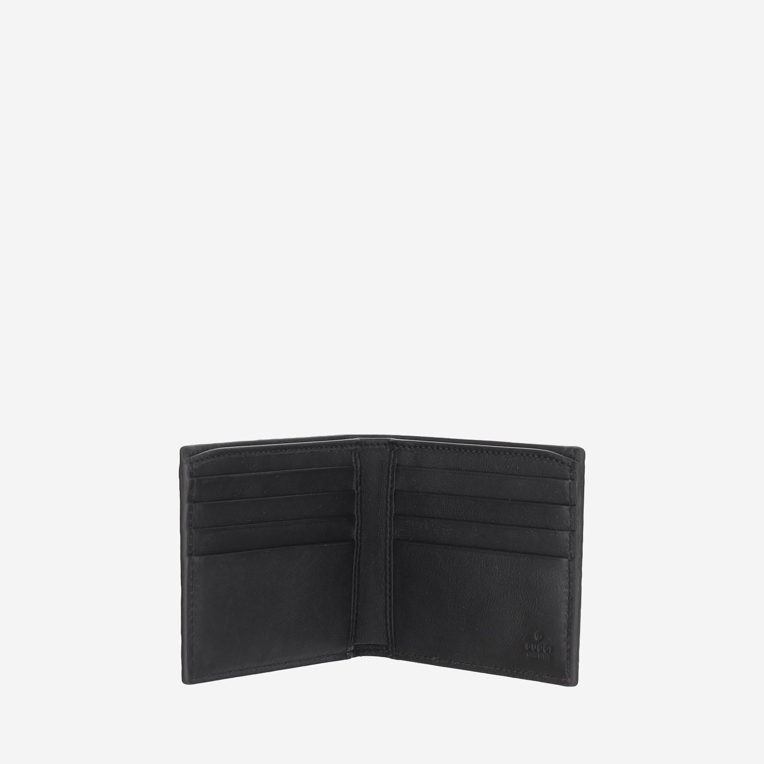 Portafoglio bi-fold in pelle GG 835001 AAE1T1000 GUCCI