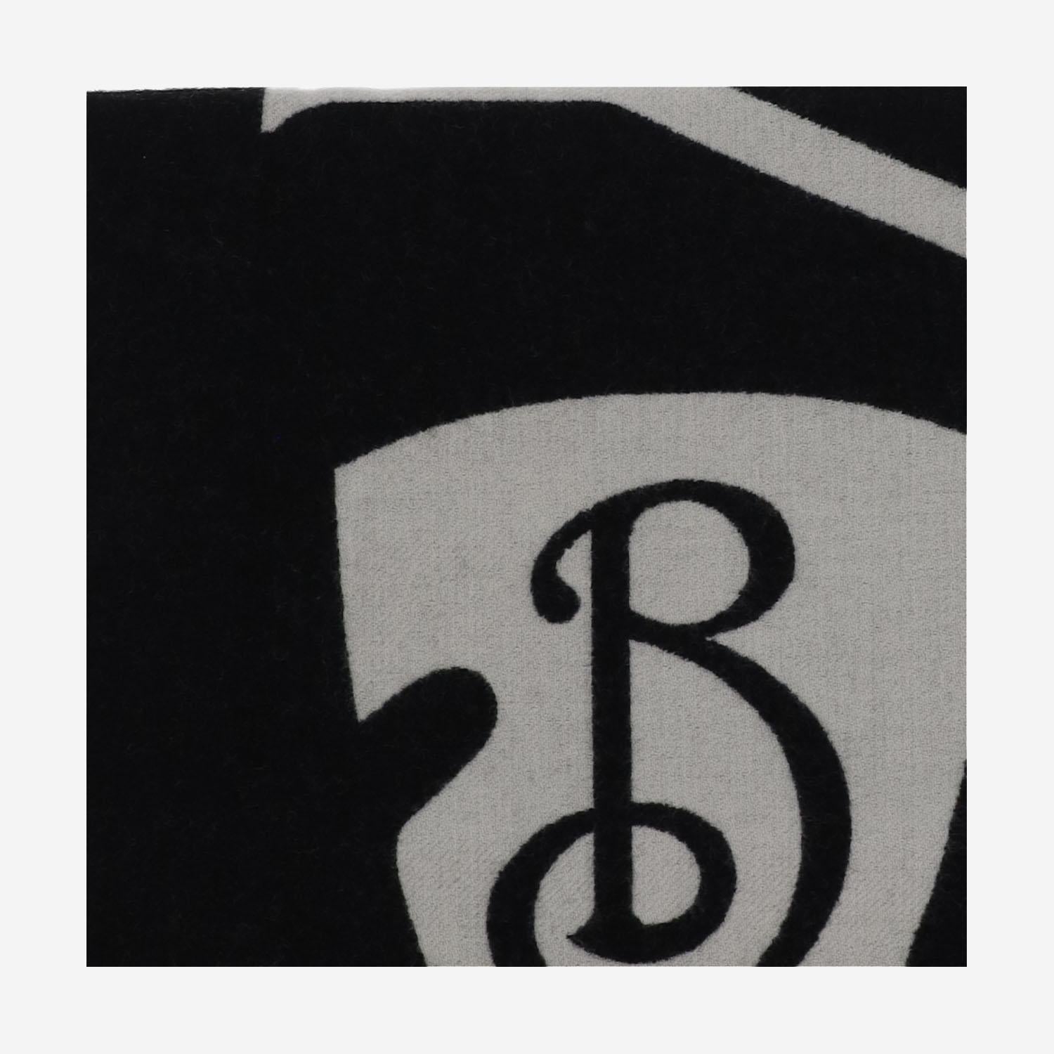 SCIARPA IN LANA CON LOGO 8109563 BLACK/CALICO BURBERRY