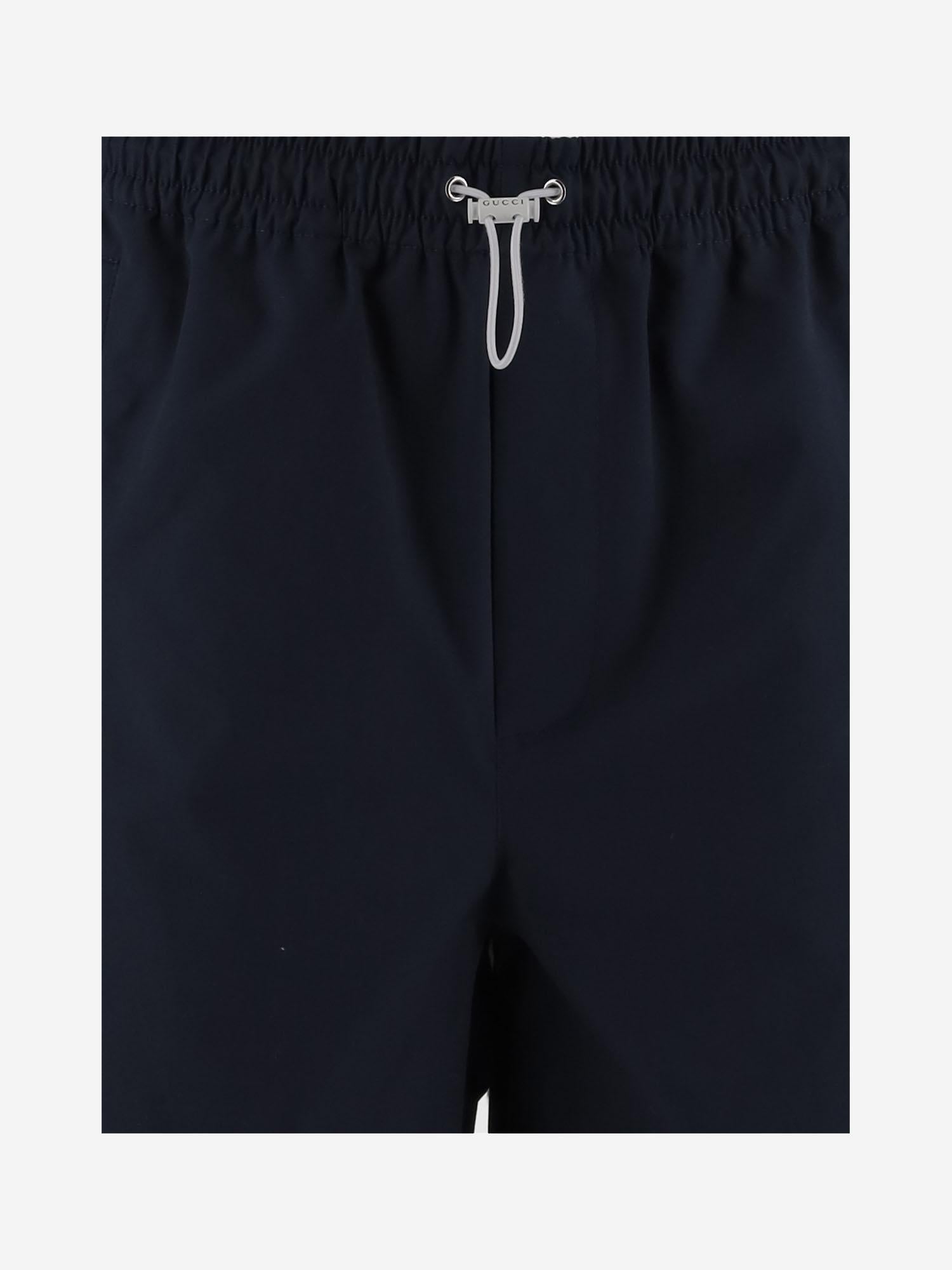 PANTALONI CORTI IN POPELINE DI COTONE 814619 ZAJP14294 GUCCI