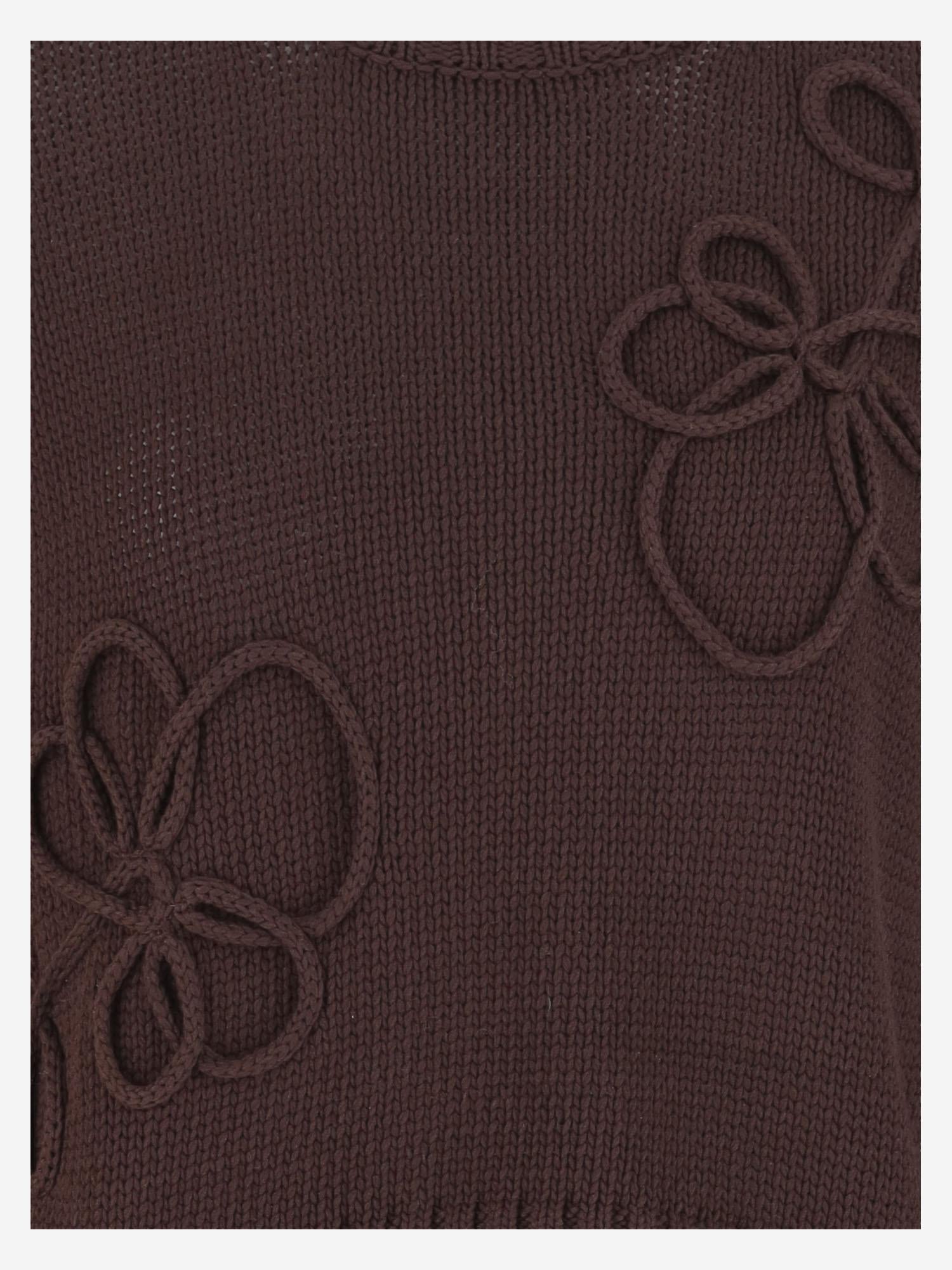 PULLOVER IN MISTO COTONE CON RICAMO P103 400 BRUNO MANETTI
