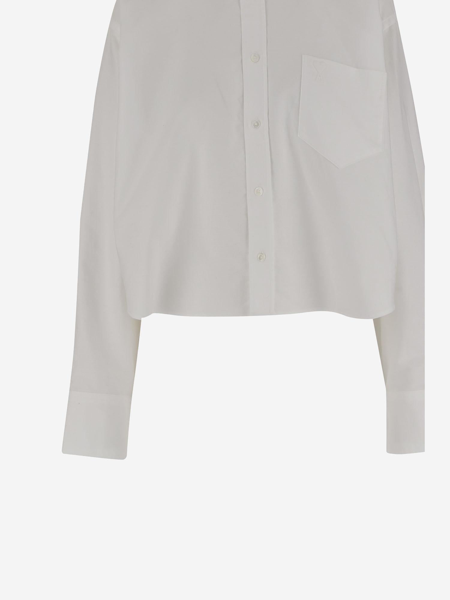 CAMICIA CROPPED IN COTONE FSH770CO0031 168 AMI