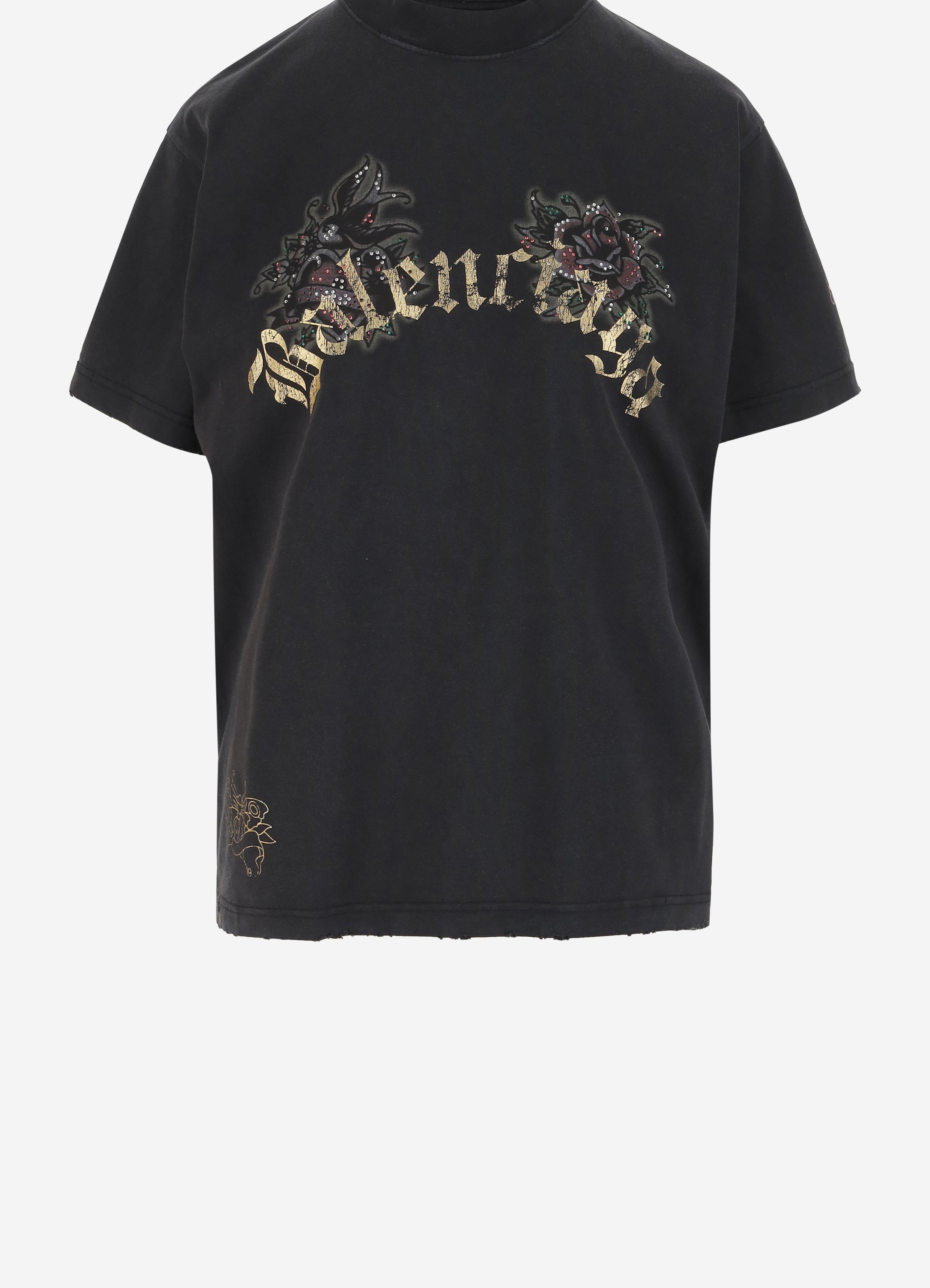 T-SHIRT TACKY TATTOO IN COTONE 809122T RVZ21041 BALENCIAGA