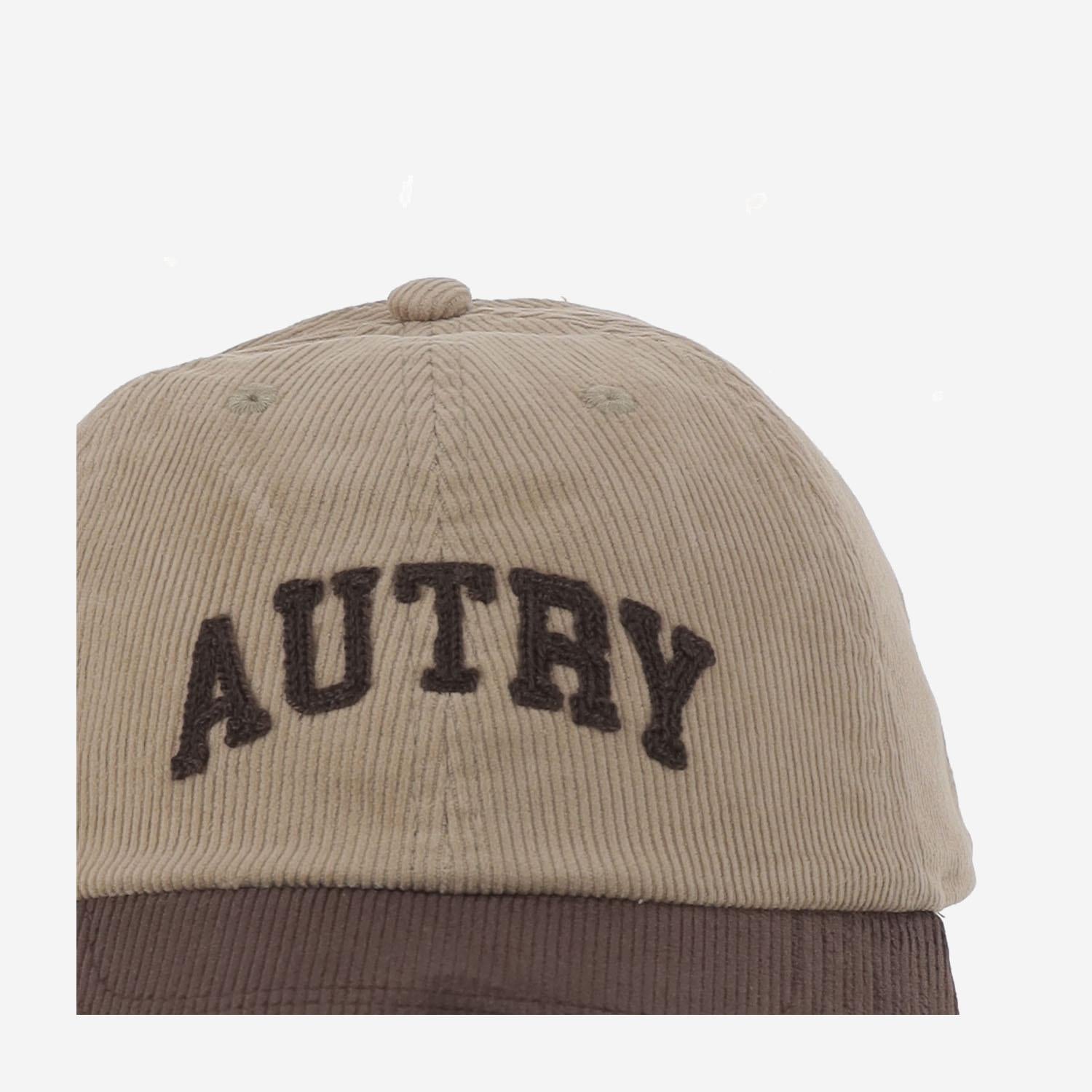 CAPPELLO IN VELLUTO CON LOGO ACPUQ9BY LIGHTBROWN AUTRY