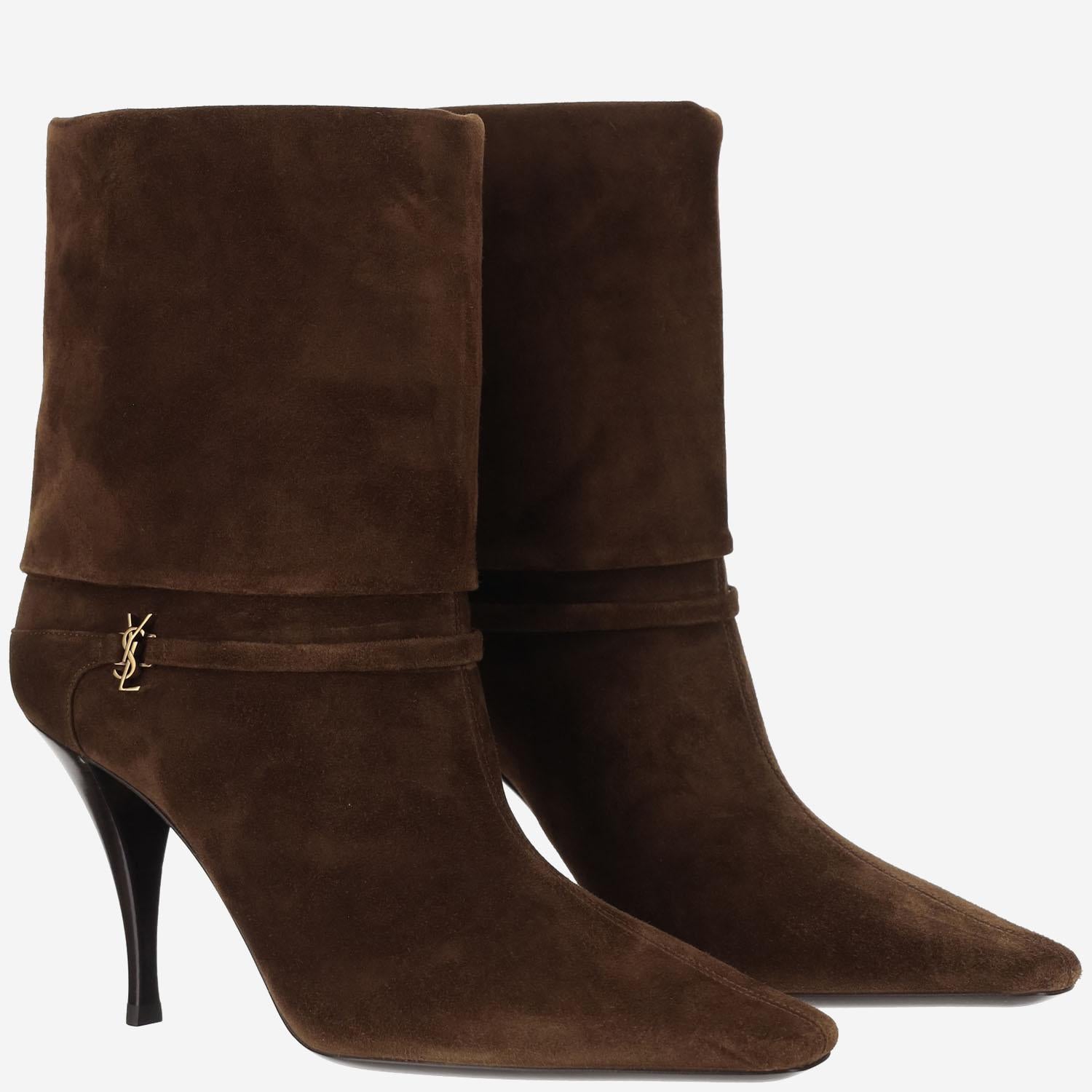 STIVALETTI NIKI IN SUEDE 801393 0LI002701 SAINT LAURENT