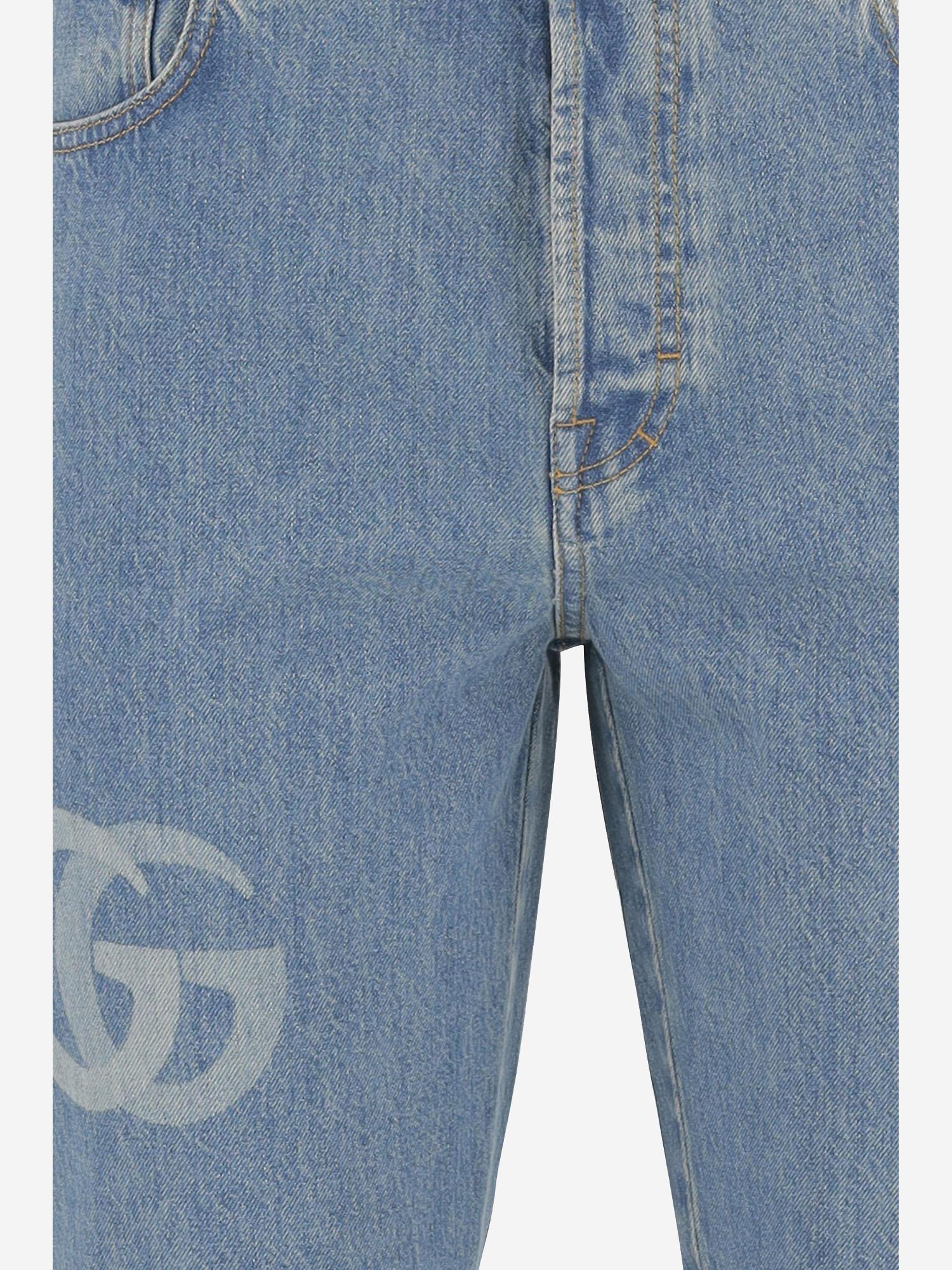 JEANS IN DENIM DI COTONE CON LOGO 815642 XDC6W4492 GUCCI