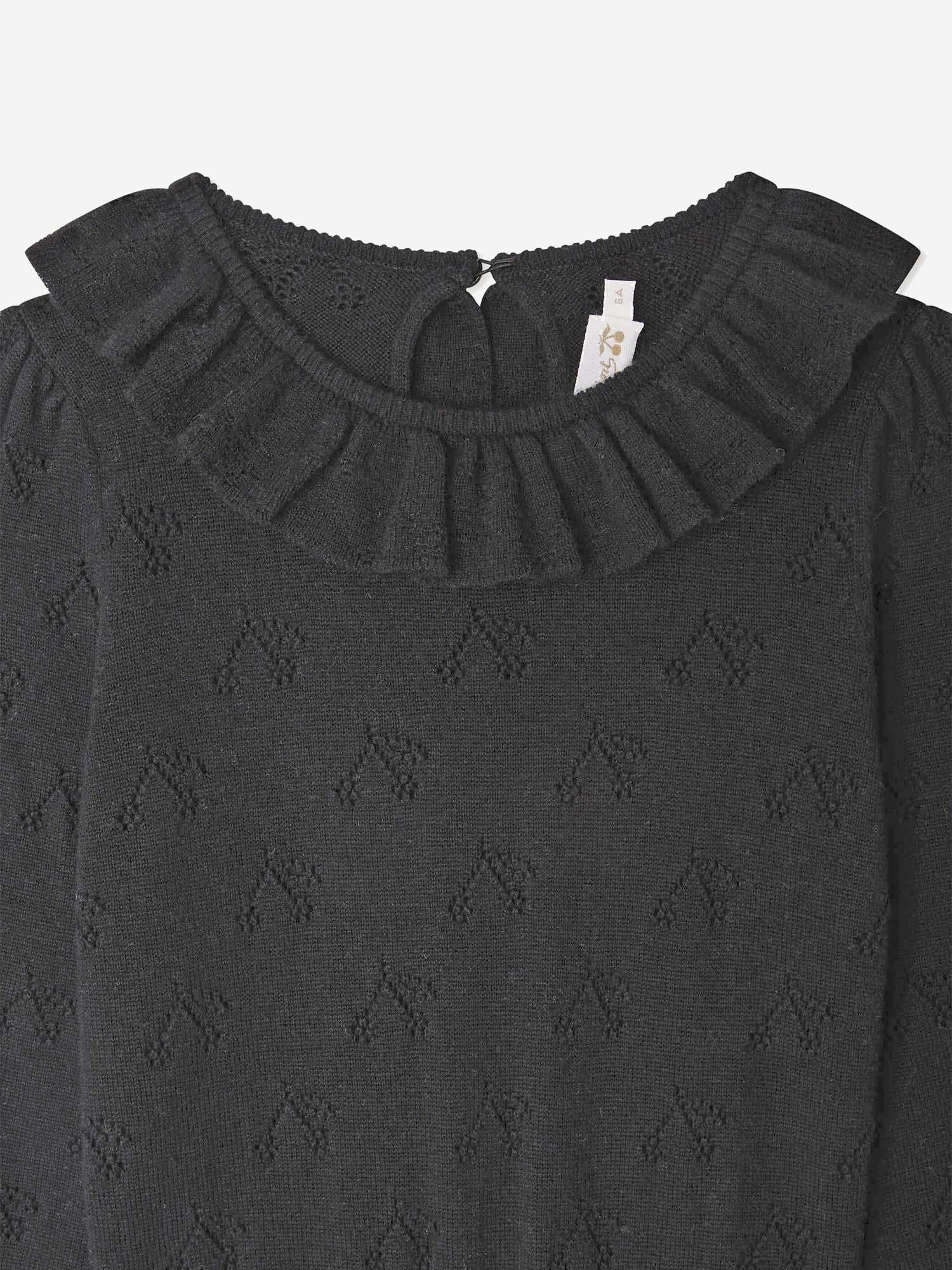ABITO MISTO LANA CON COLLETTO ARRICCIATO W05GDRK00001 099 BONPOINT KIDS