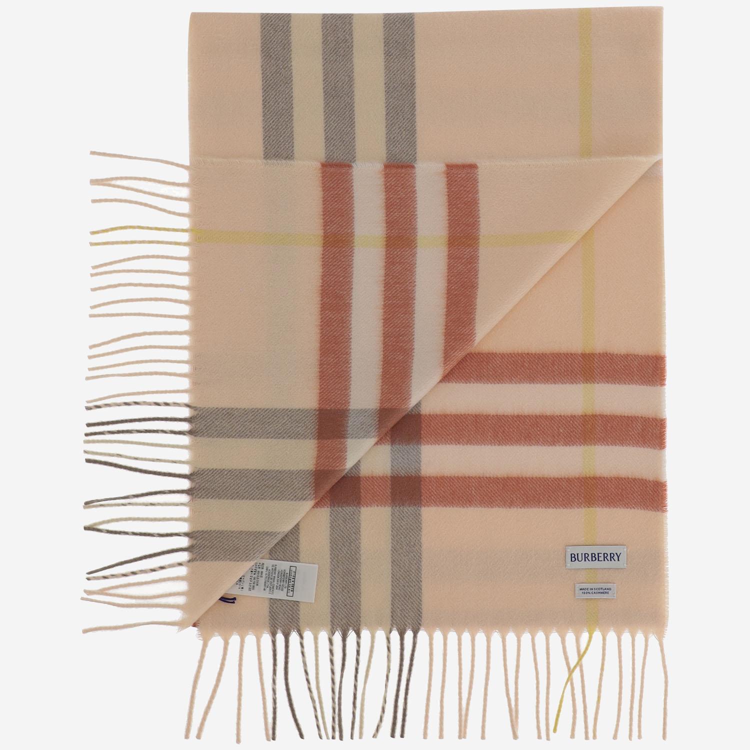SCIARPA IN CASHMERE CON MOTIVO CHECK 8103015 TEACUP BURBERRY