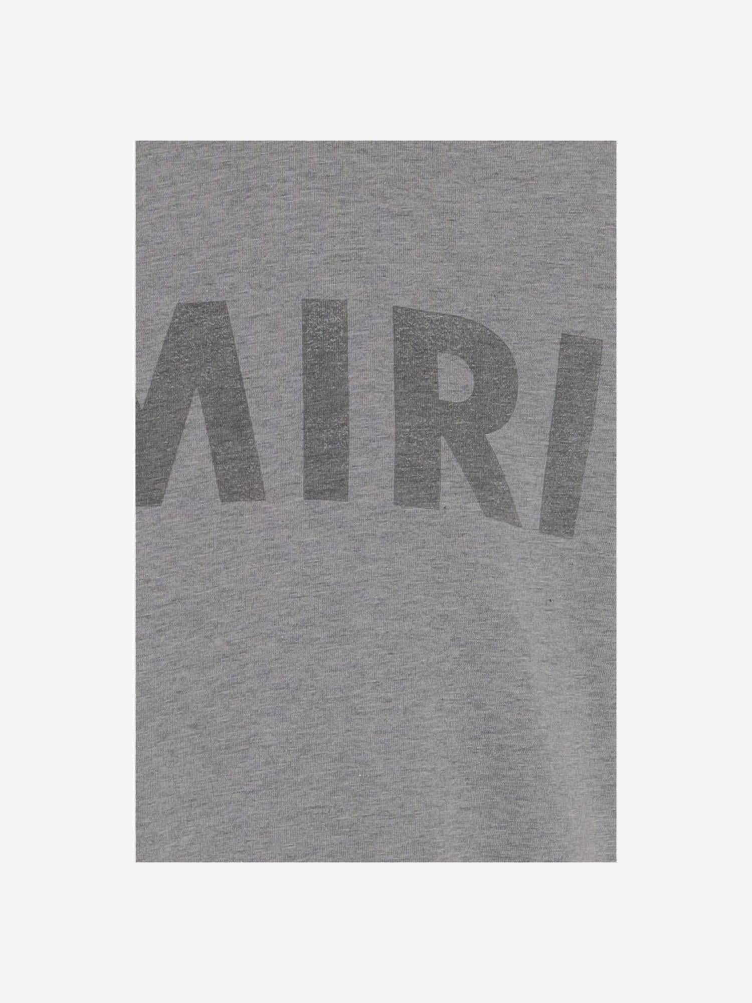 T-SHIRT IN COTONE CON LOGO AMJYTE 1214Grey AMIRI