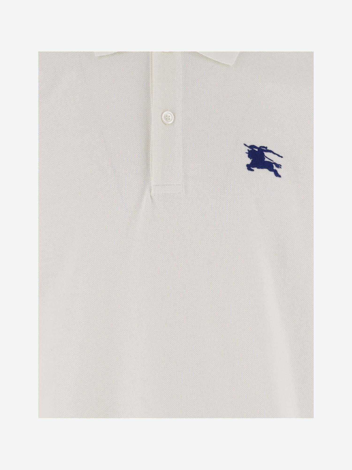POLO IN COTONE CON LOGO 8084934 SALT BURBERRY