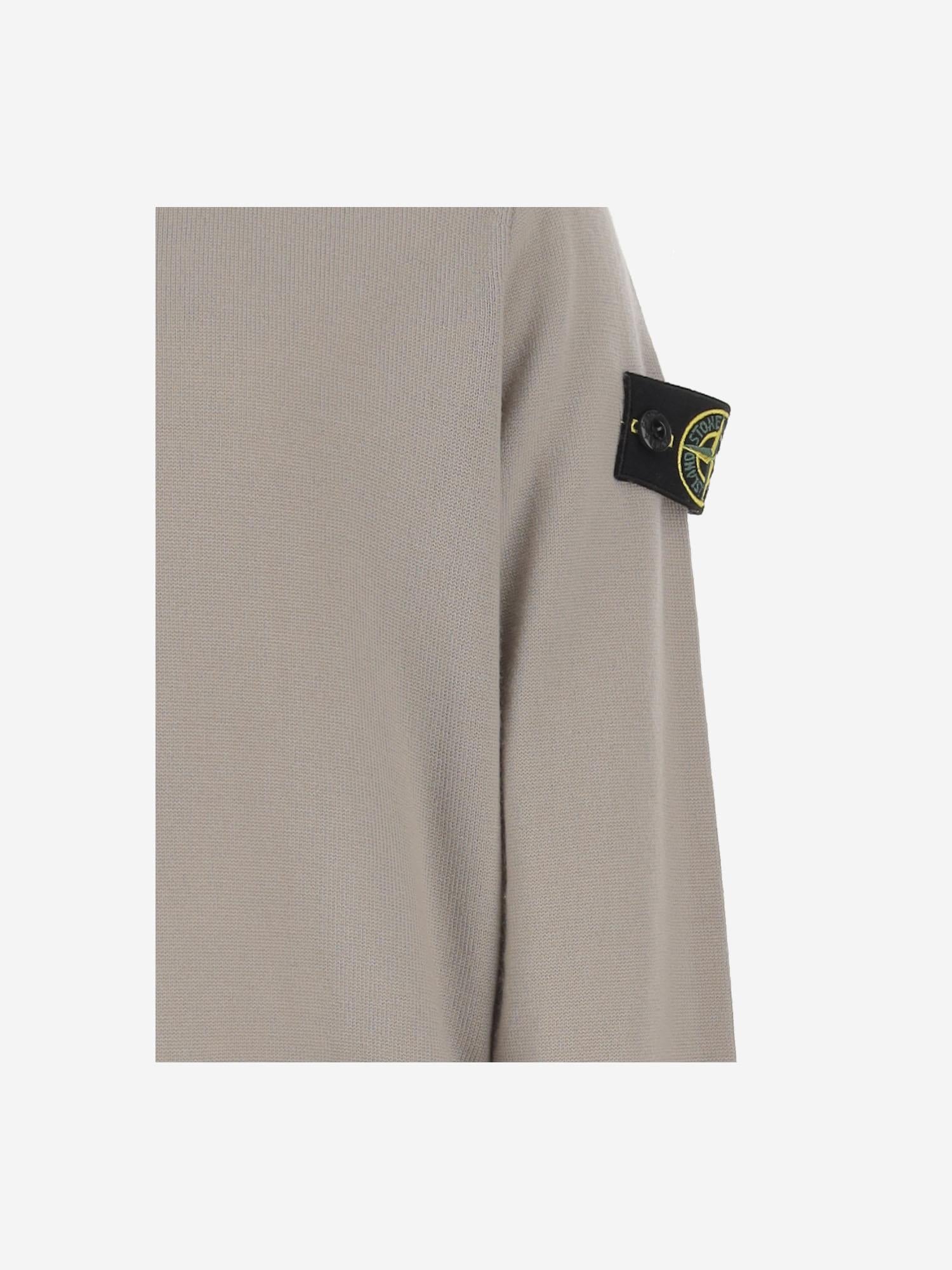 MAGLIONE IN LANA CON LOGO 5100009 S0C04V0095 STONE ISLAND KIDS