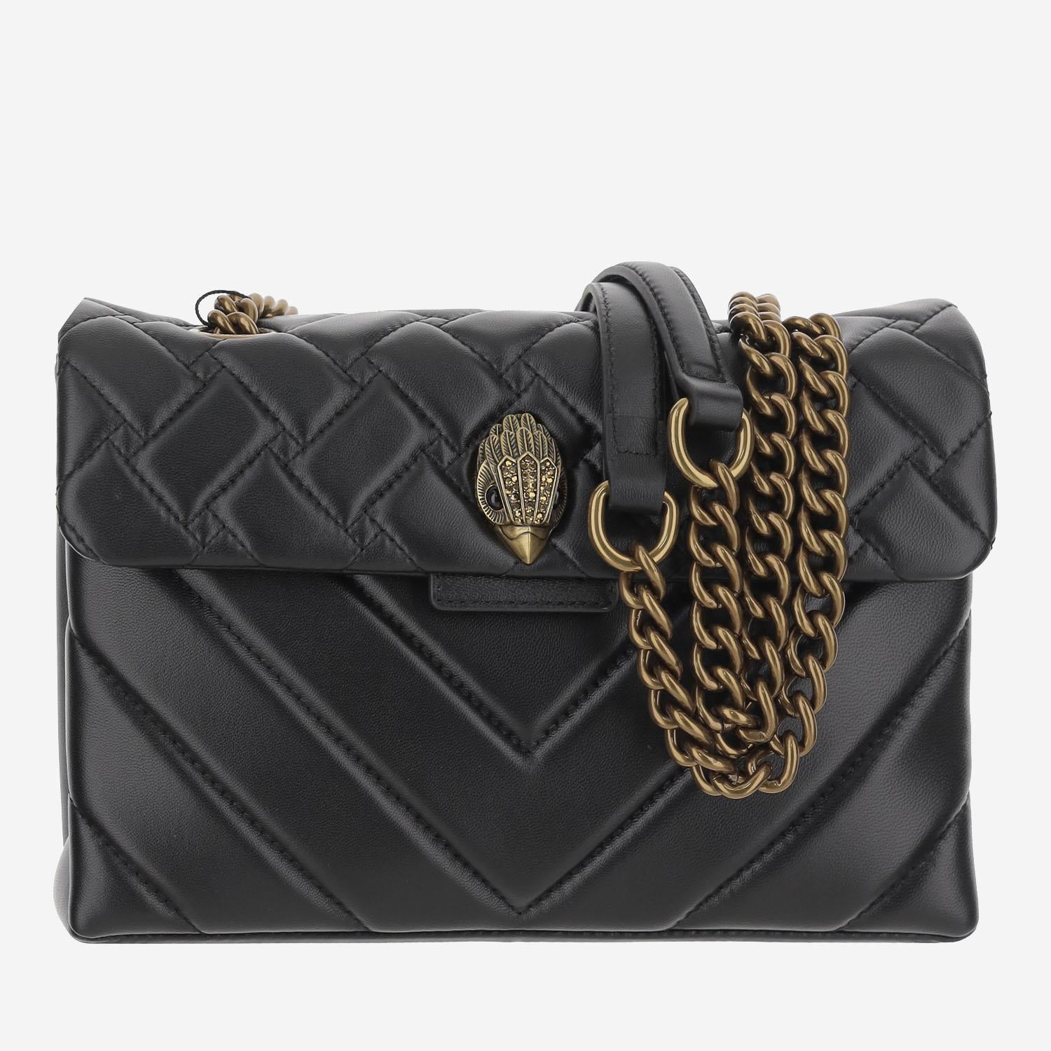 Borsa kensington in pelle<BR/><BR/> 1470400109 BLACK KURT GEIGER