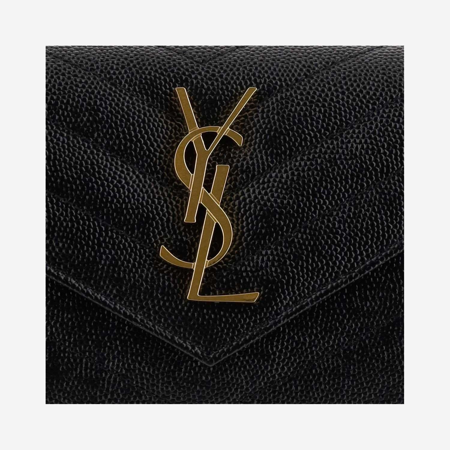 PORTAFOGLIO TRI-FOLD CASSANDRE IN PELLE 403943 BOW011000 SAINT LAURENT