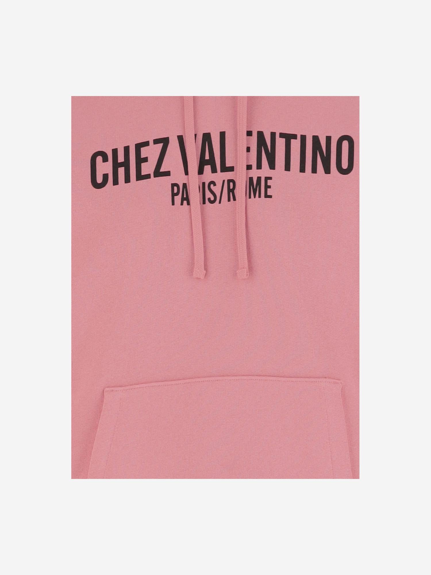 FELPA IN COTONE CON STAMPA CHEZ VALENTINO 6B3MF24D960 259 VALENTINO