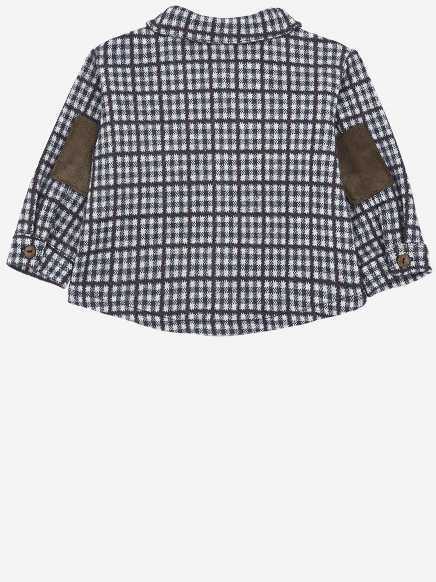 CAMICIA CONRAD CON MOTIVO A QUADRI 25W183 DARKBLUE 1+ IN THE FAMILY KIDS