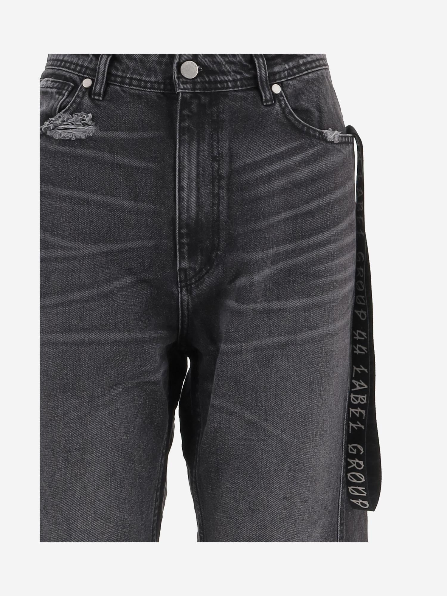 JEANS IN COTONE CON DETTAGLI VINTAGE B0030621 FA577P710 44 LABEL GROUP