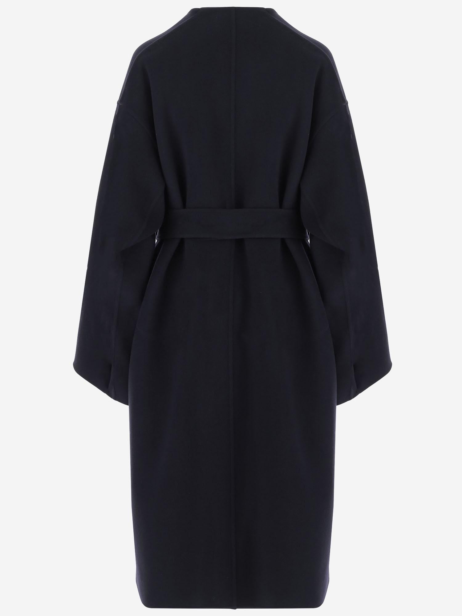 CAPPOTTO WRAP IN LANA E CASHMERE 6252K21002 MIDNIGHT CARVEN