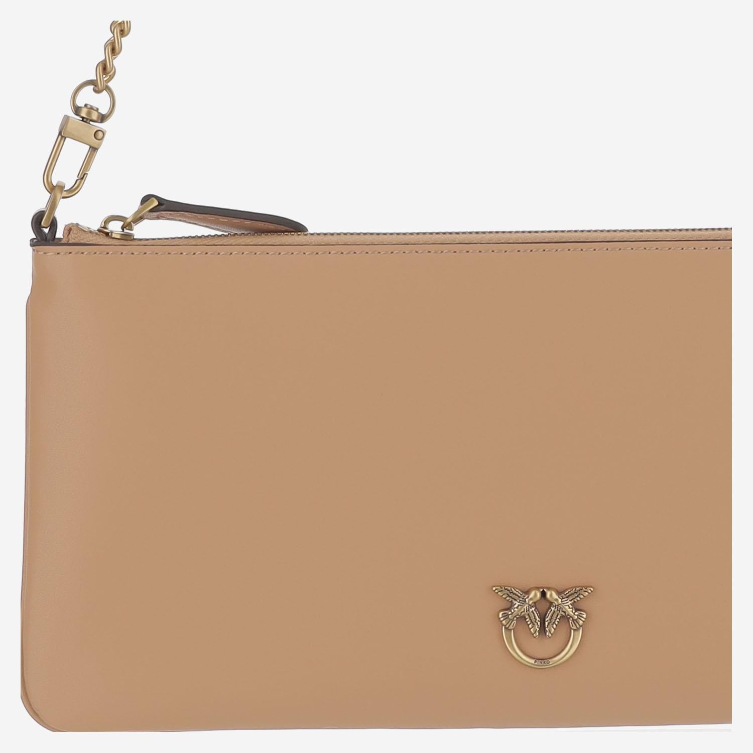 POCHETTE IN PELLE CON LOGO 102747 A0F1C79Q PINKO
