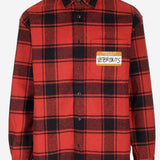 CAMICIA IN MISTO COTONE CON MOTIVO CHECK UE54SH420R RED VETEMENTS
