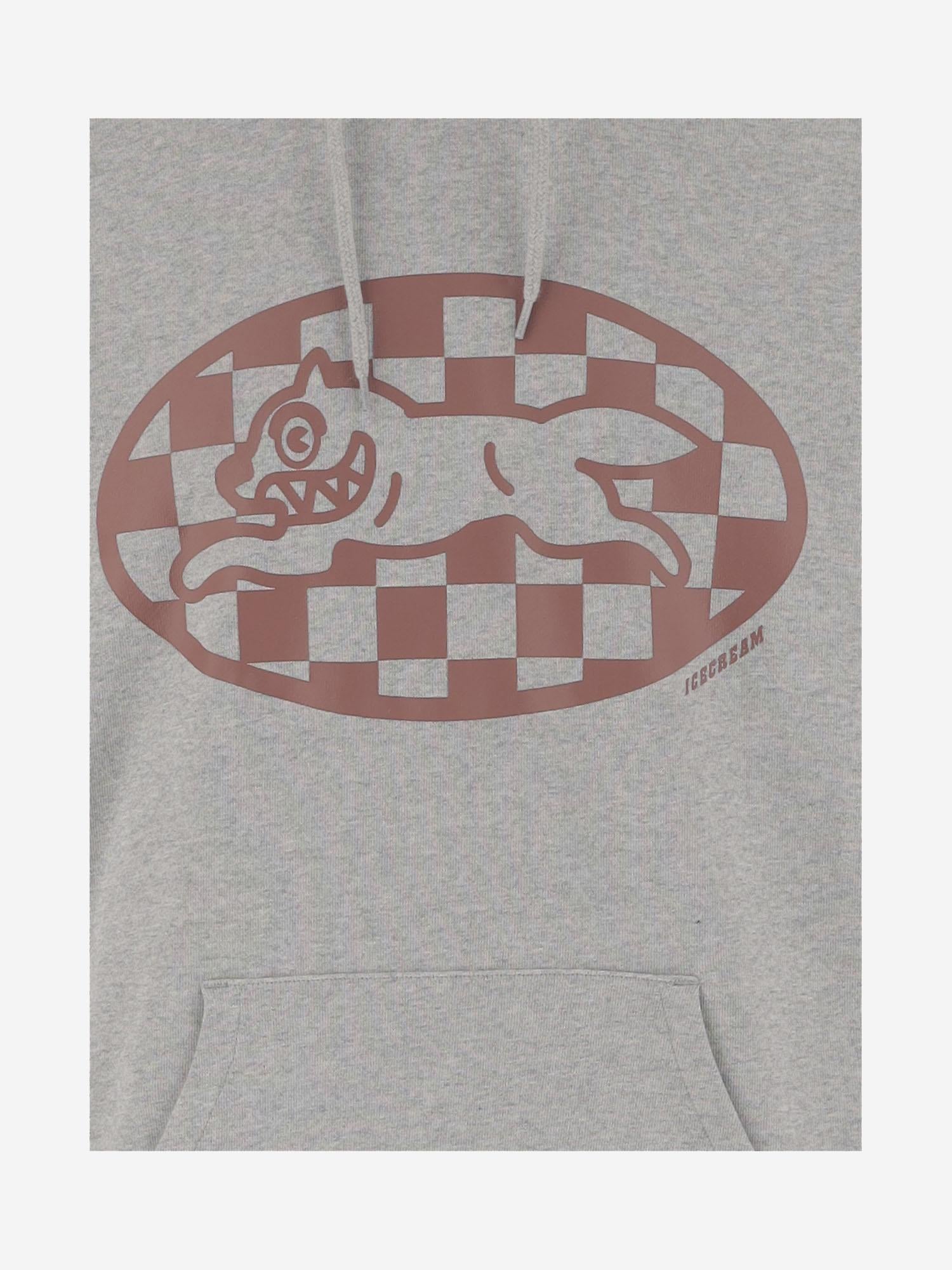 FELPA IN COTONE CON LOGO IC25378 HEATHERGREY ICECREAM