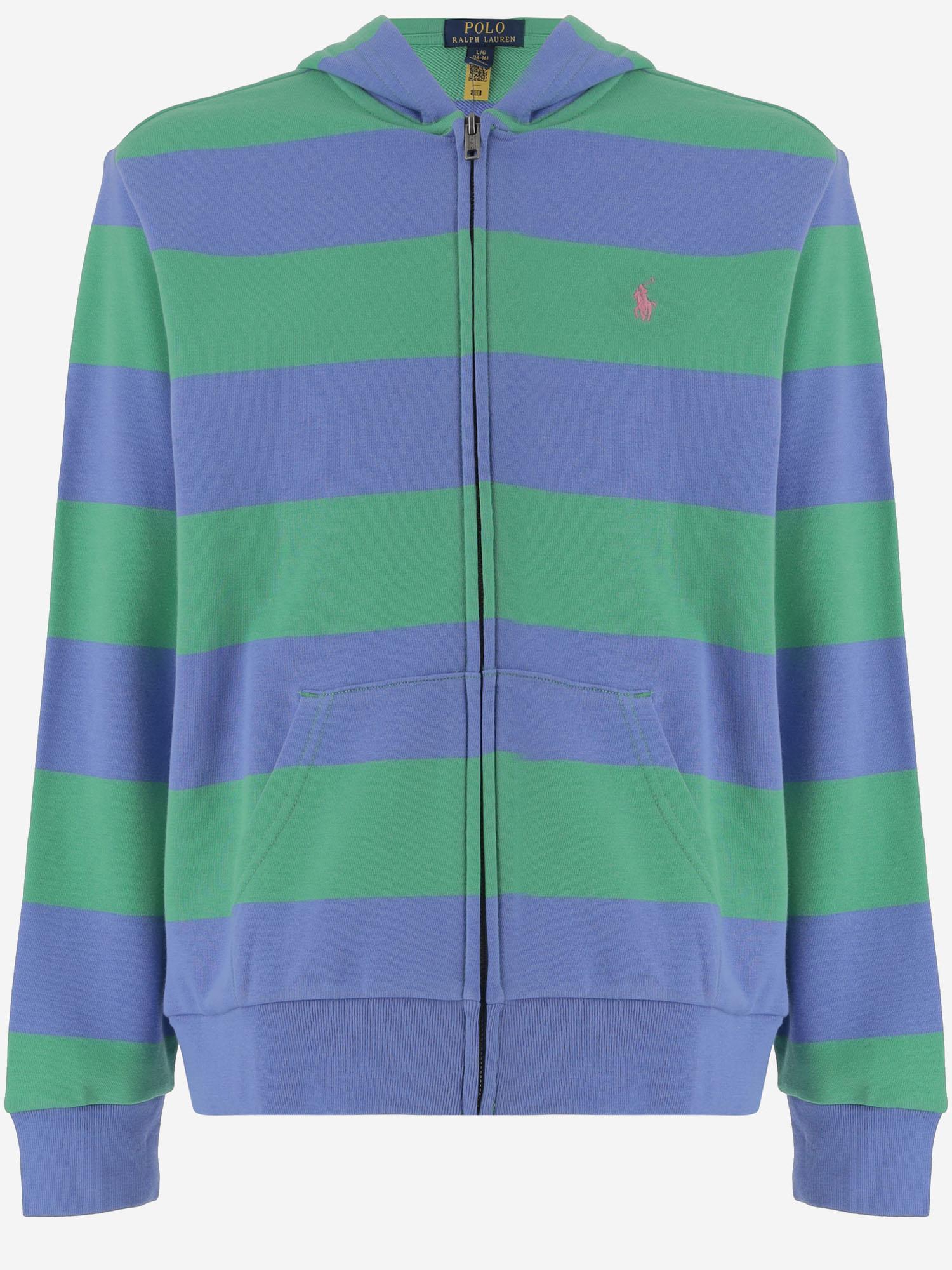 FELPA CON ZIP E CAPPUCCIO 323964772 001 POLO RALPH LAUREN KIDS