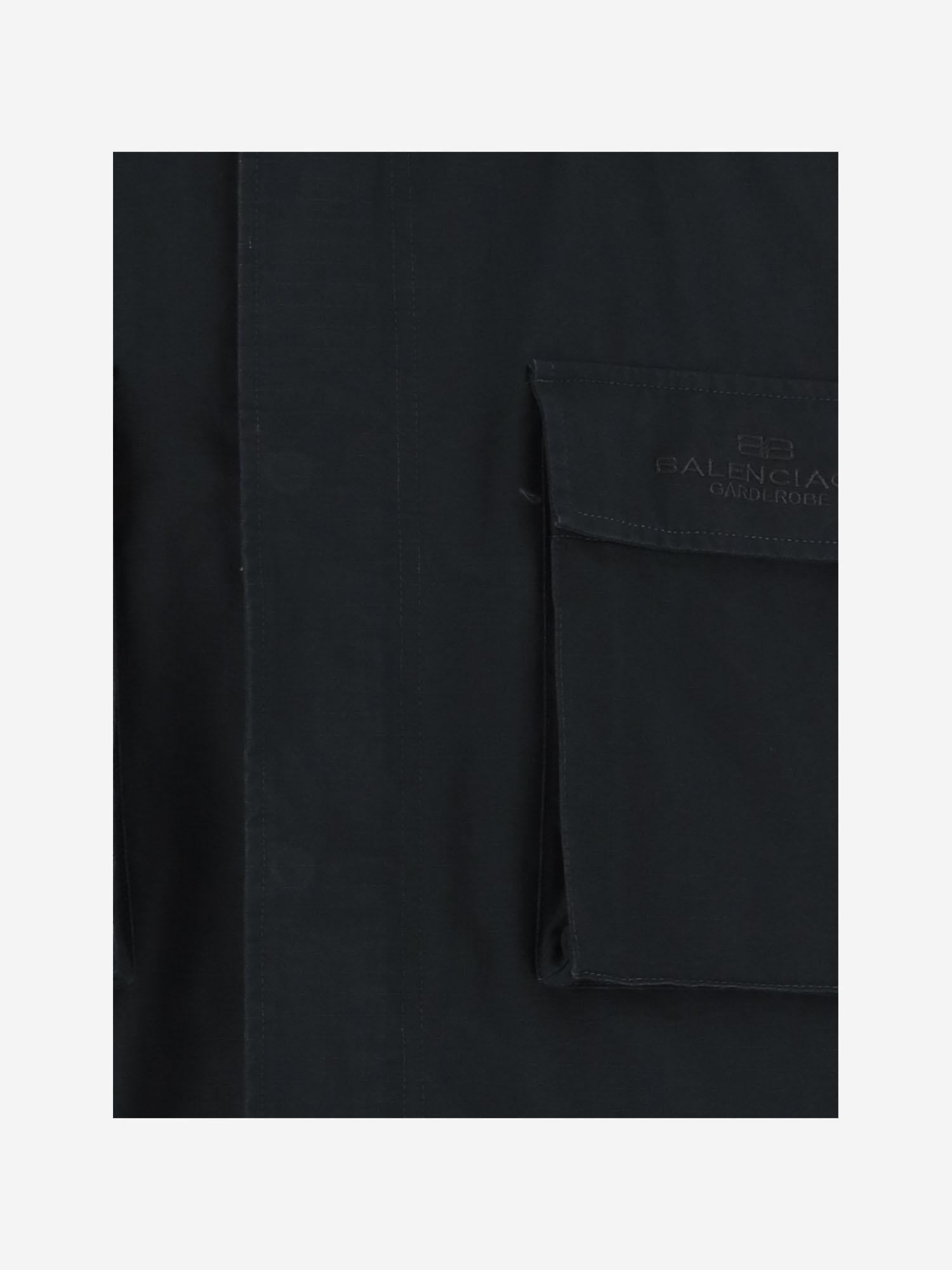PARKA UNIFORM IN COTONE 814436 TQP134063 BALENCIAGA
