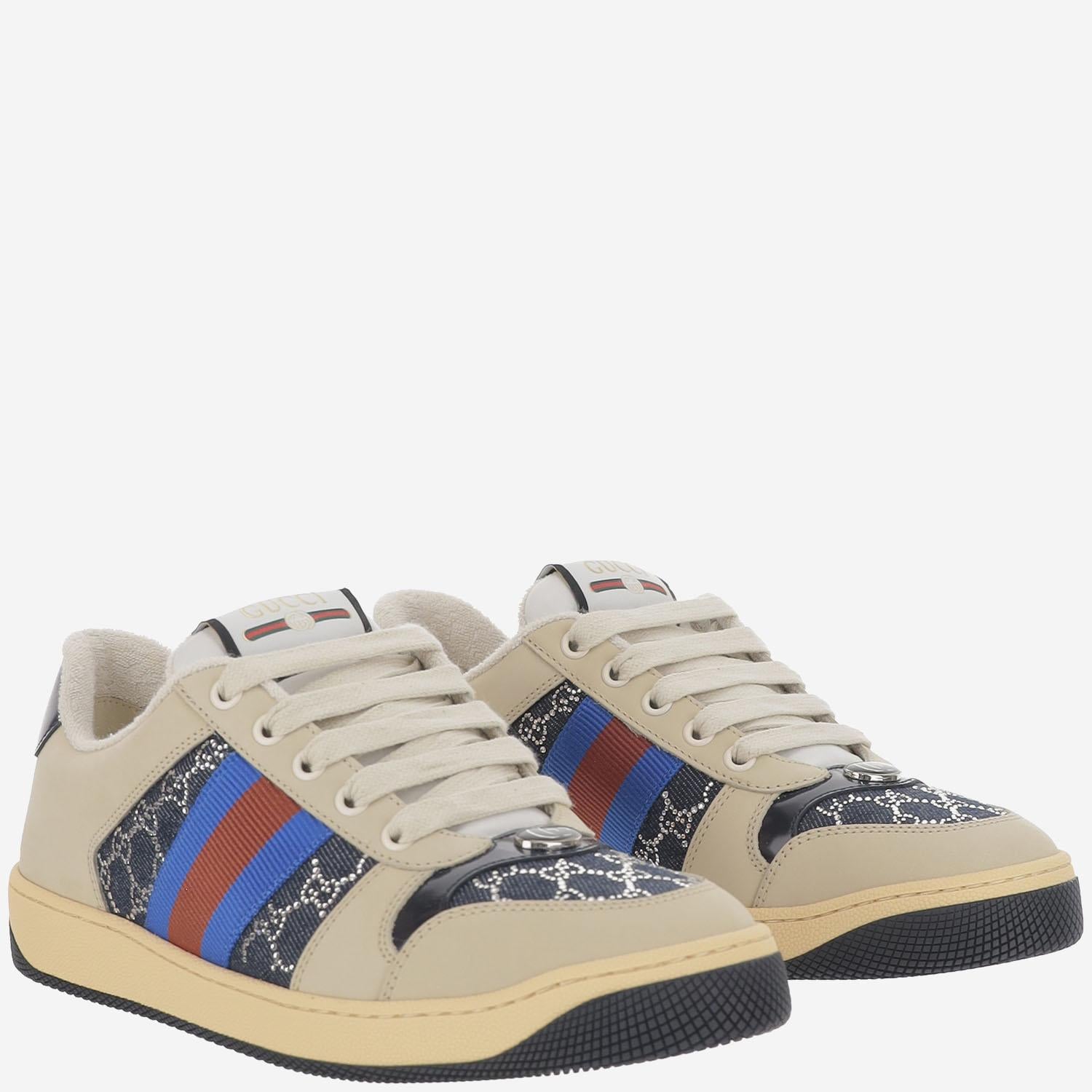 SNEAKERS SCREENER CON CRISTALLI GG 836568 FAES34050 GUCCI