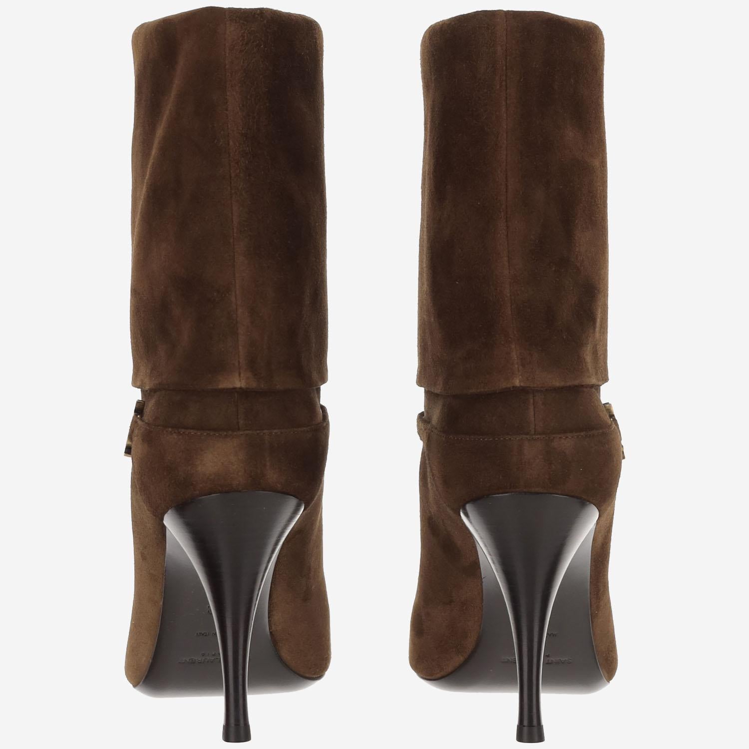 STIVALETTI NIKI IN SUEDE 801393 0LI002701 SAINT LAURENT