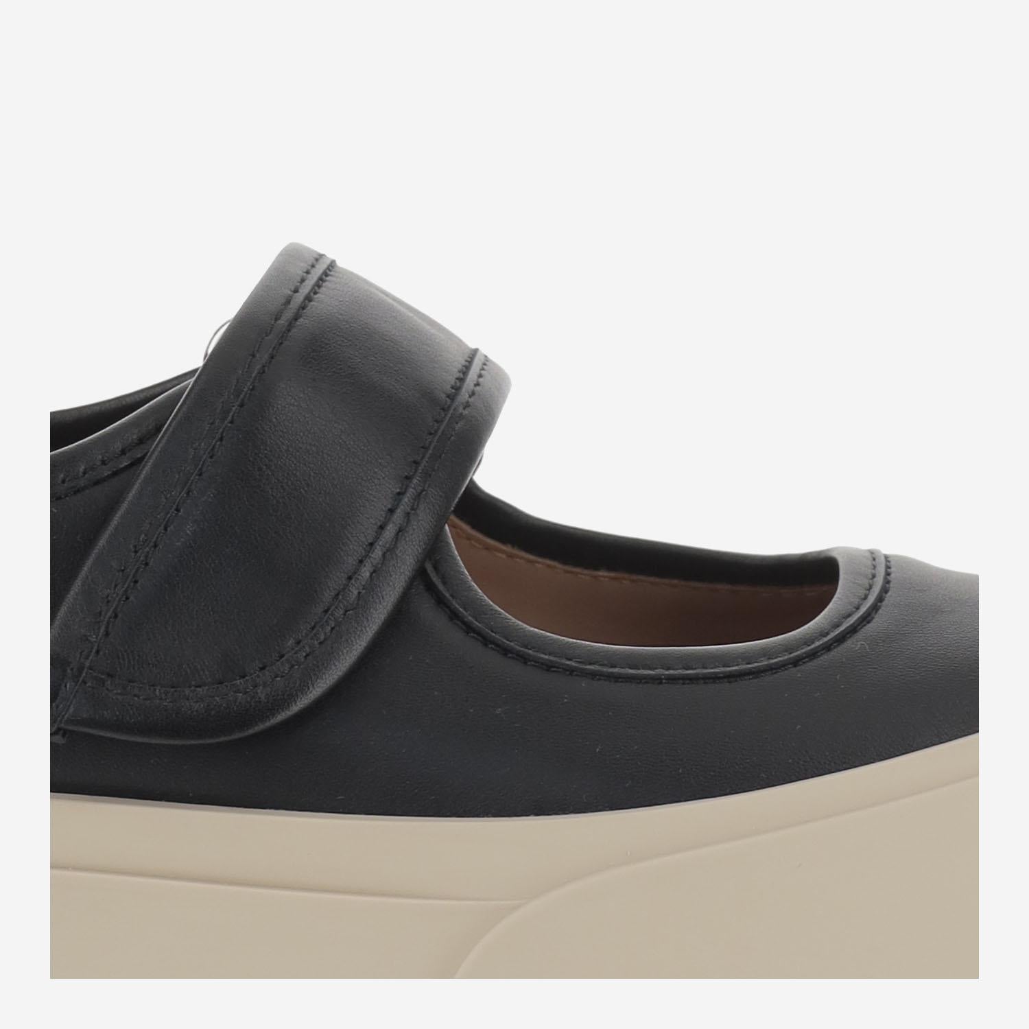 SNEAKERS MARY JANE IN PELLE SNZW003120 P722600N99 MARNI