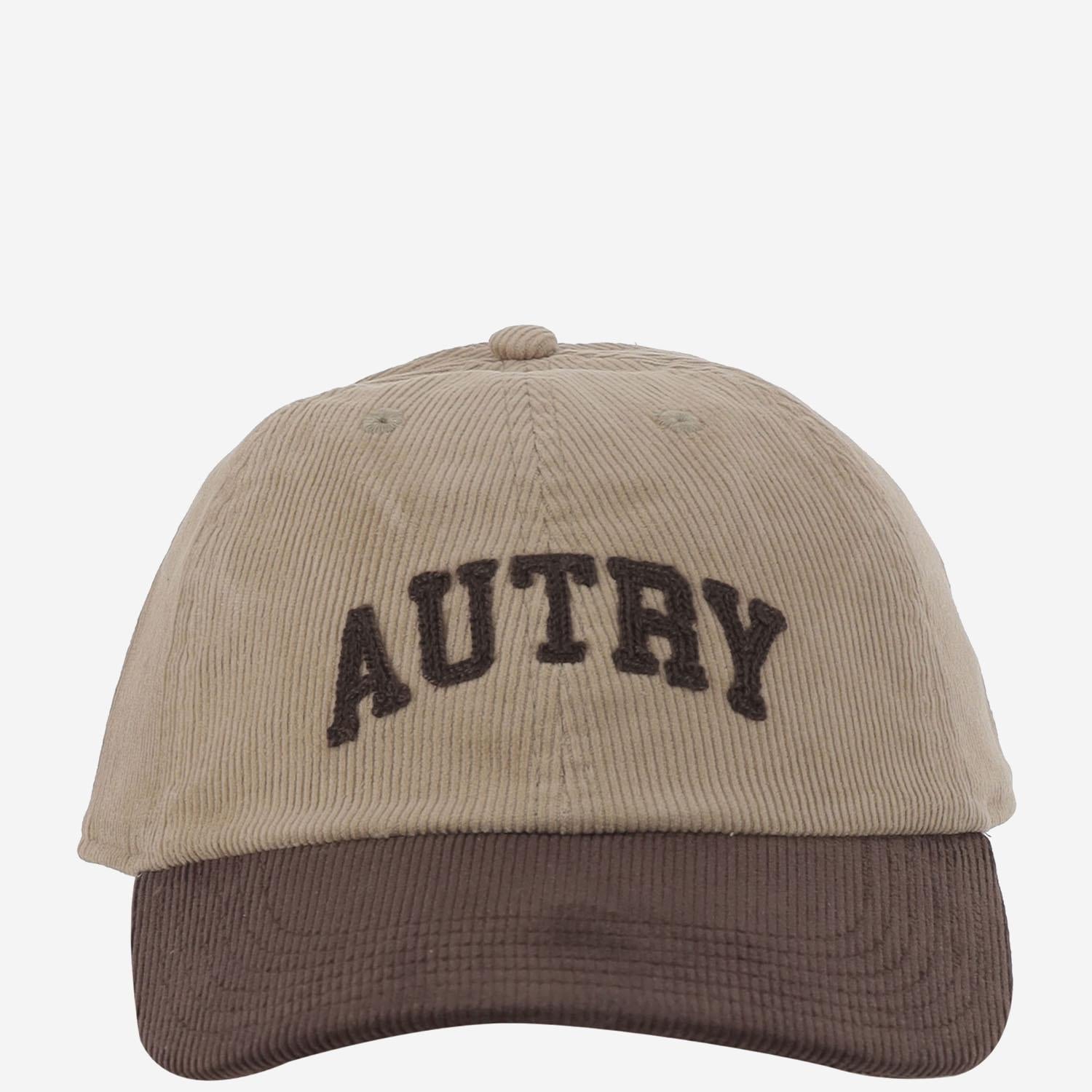 CAPPELLO IN VELLUTO CON LOGO ACPUQ9BY LIGHTBROWN AUTRY