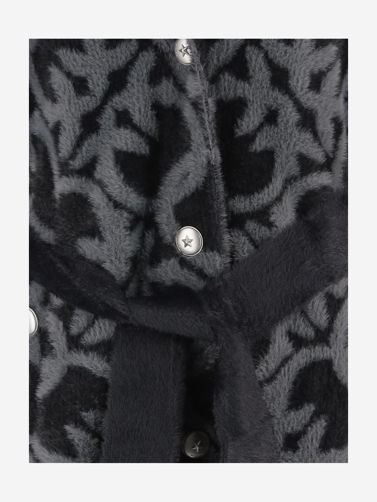 CAPPOTTO IN NYLON CON MOTIVO LOVE BIRDS 105415 A2WYIZ9 PINKO