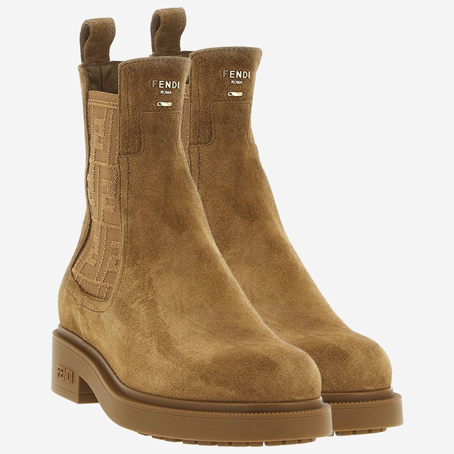 STIVALETTI FENDI FILO IN PELLE SCAMOSCIATA 8T8576 AYF2F1TYI FENDI
