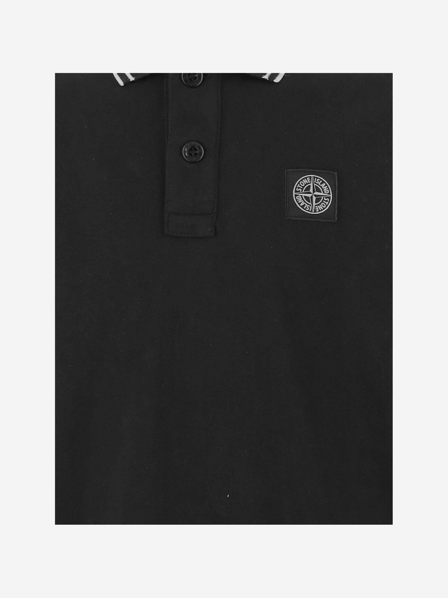 POLO IN COTONE CON LOGO 2200002 S0018V0029 STONE ISLAND KIDS
