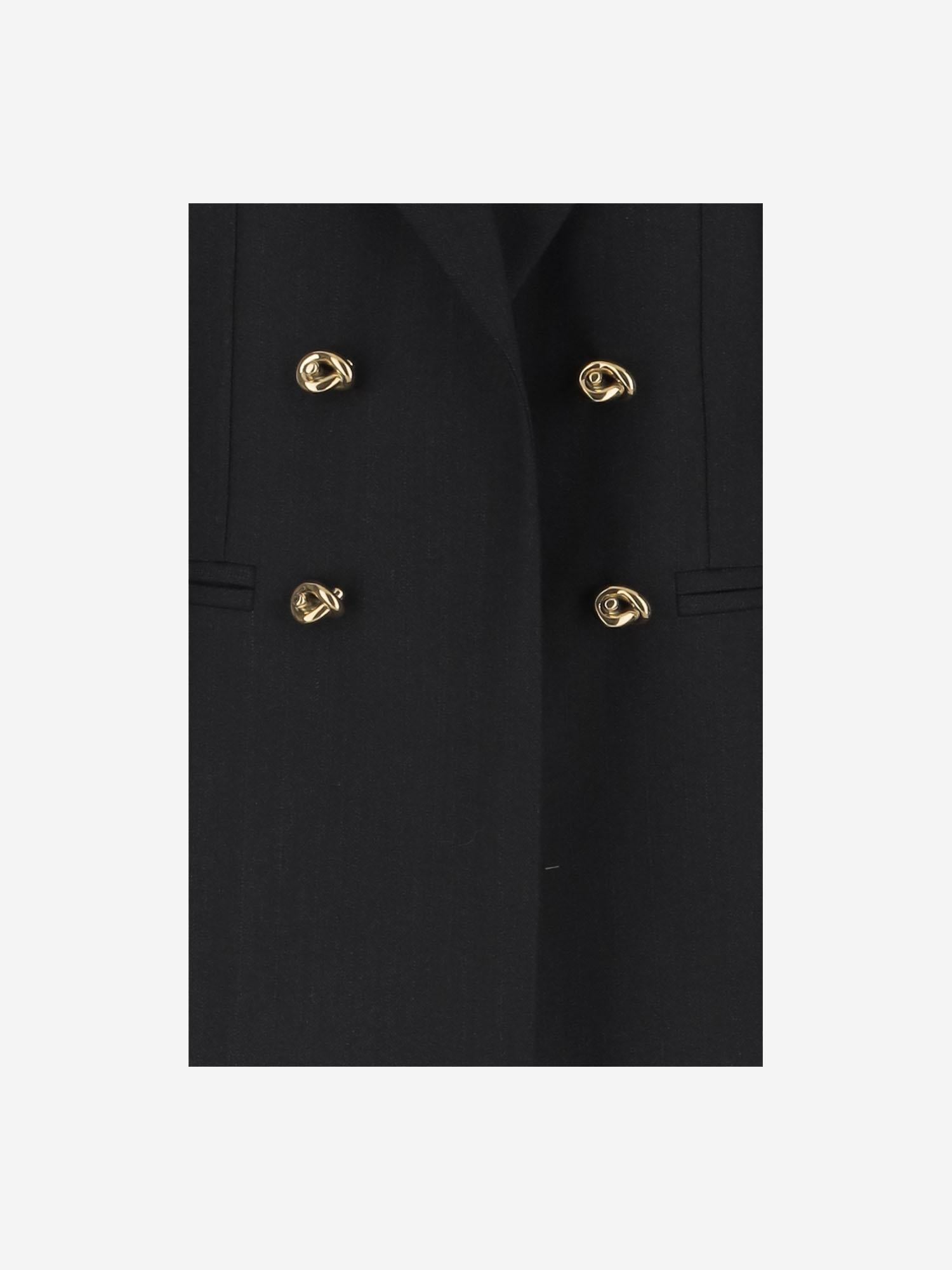 GIACCA DOPPIOPETTO IN LANA 815668 V36K01292 BOTTEGA VENETA