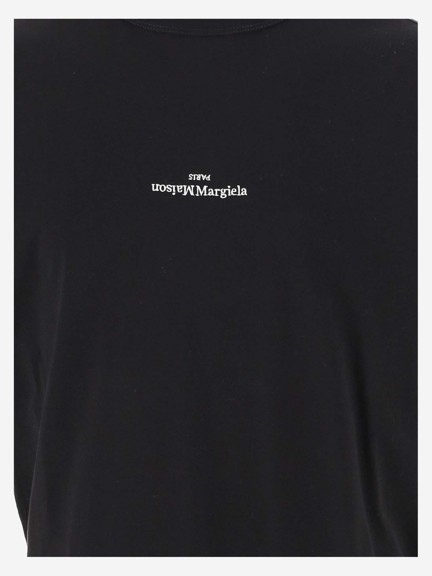 T-SHIRT IN COTONE CON LOGO S30GC0701 S22816900 MAISON MARGIELA