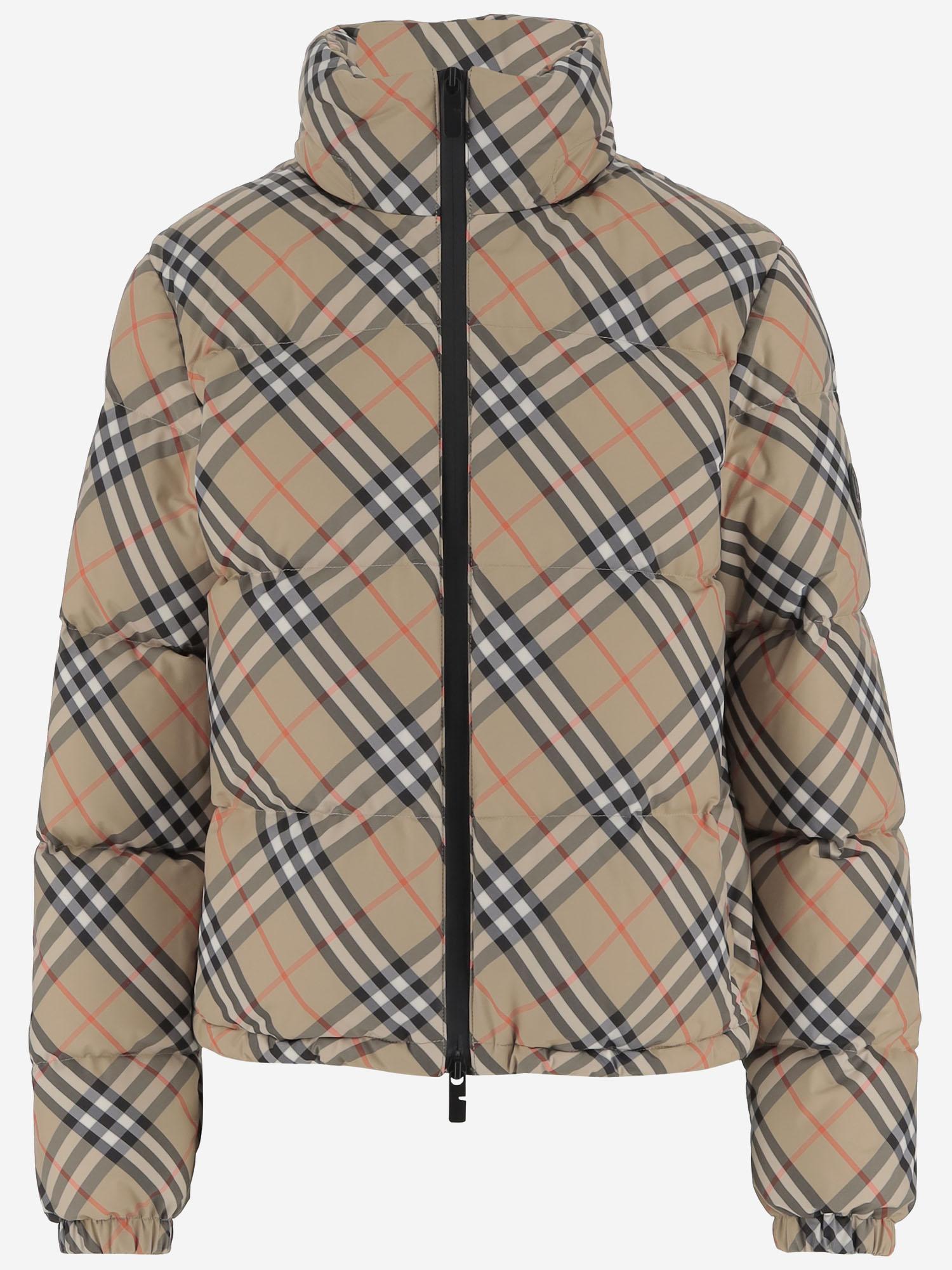 Piumino CON MOTIVO CHECK 8110249 SANDIPCHECK BURBERRY
