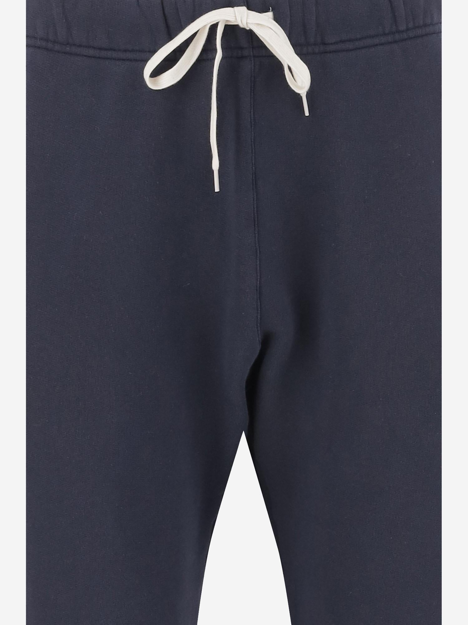 JOGGERS IN COTONE CON LOGO SPPMA3JB BLUE AUTRY