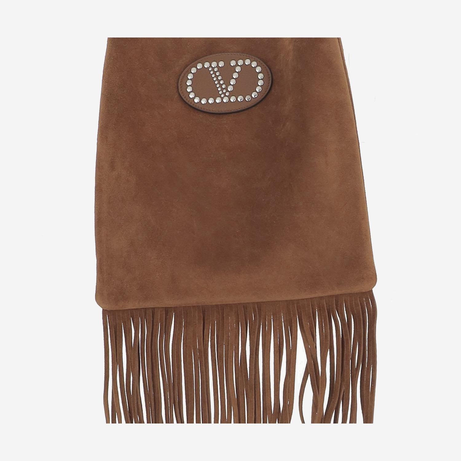 BORSA A SPALLA VALENTINO GARAVANI NELLCÔTE IN SUEDE CON FRANGE 6Y2B0D26SZX RG8 VALENTINO GARAVANI