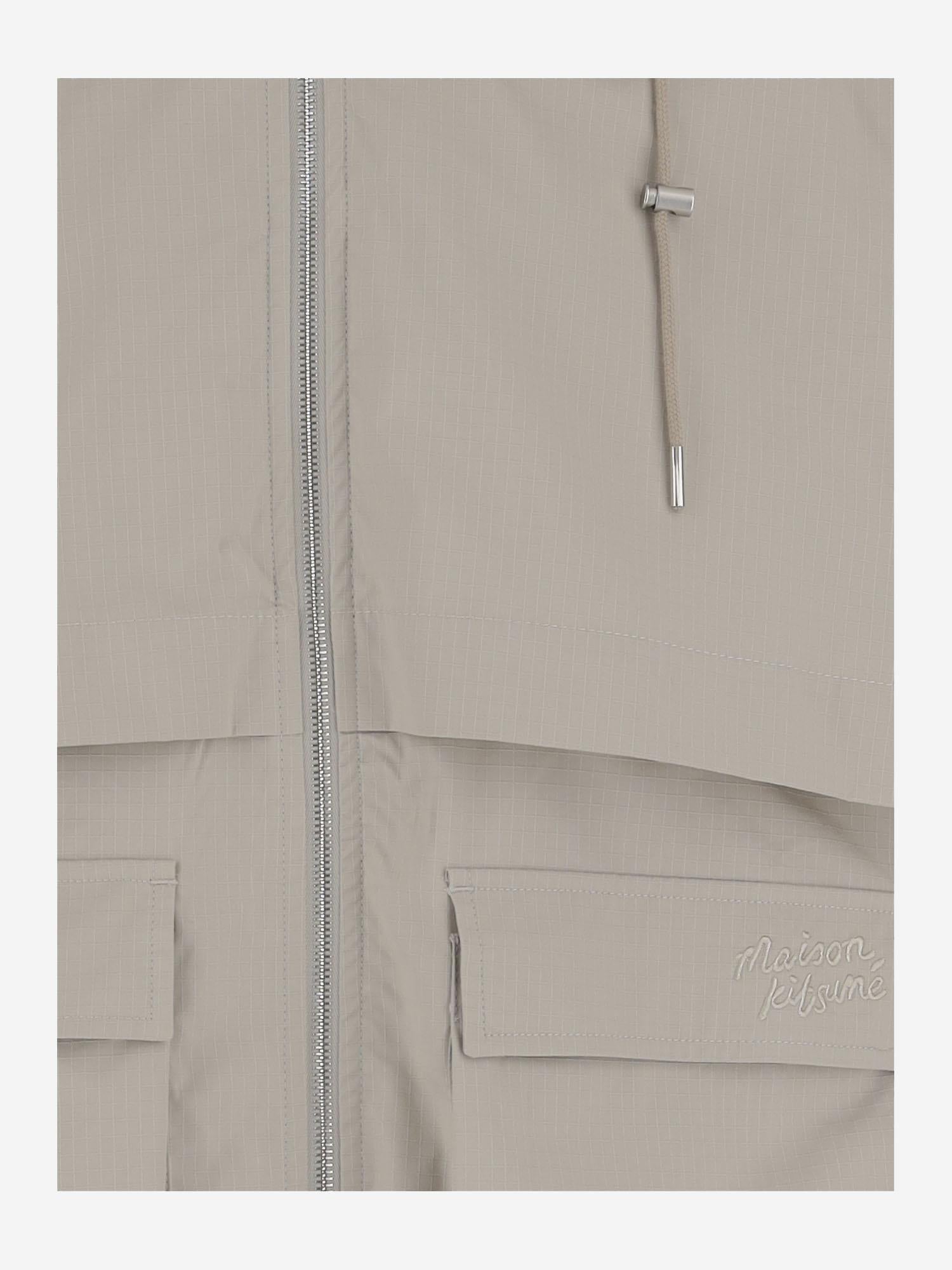GIACCA WINDBREAKER IN MISTO COTONE OM02113WW9056 0119 MAISON KITSUNE