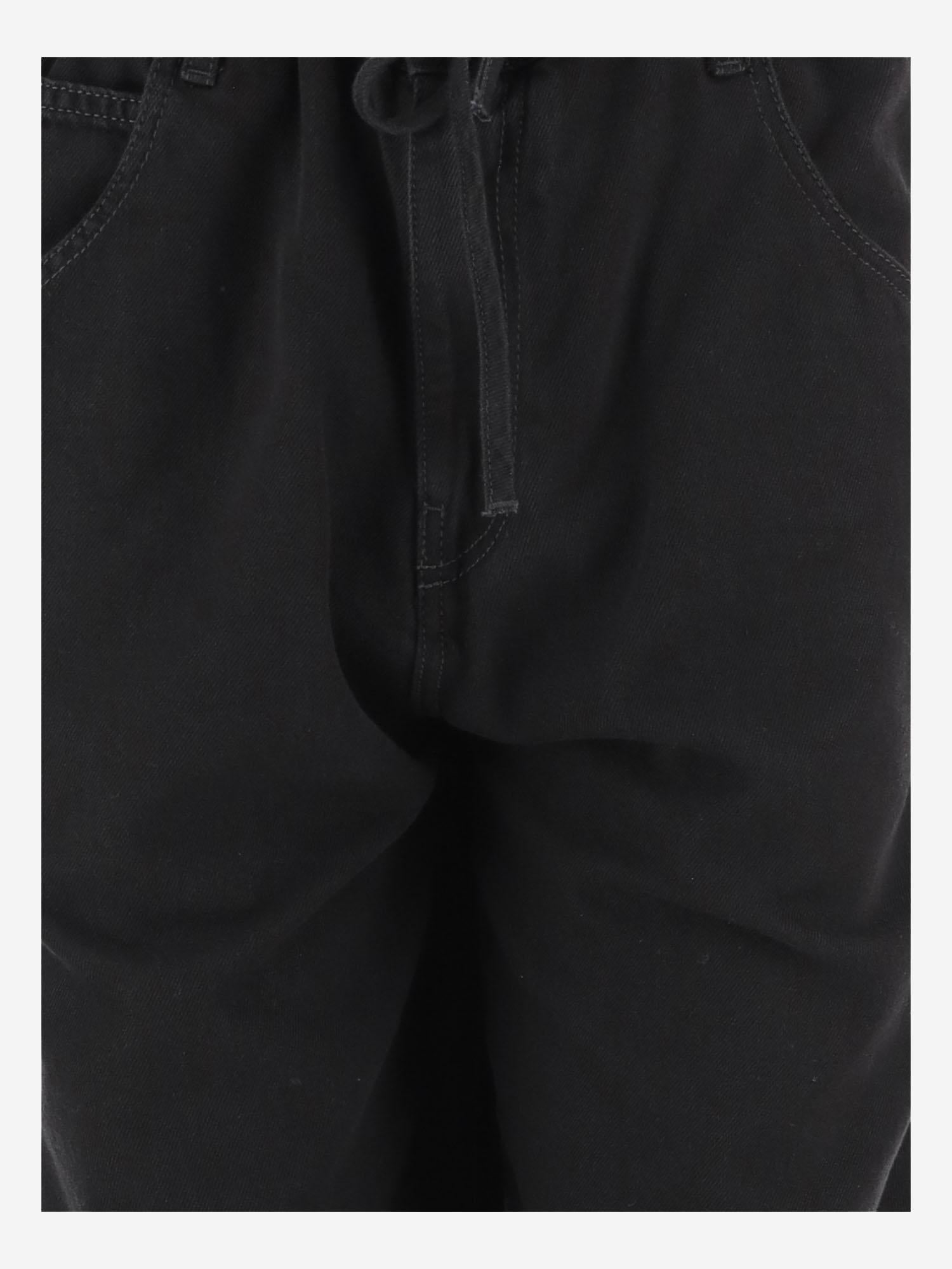 PANTALONI IRIS IN COTONE E LYOCELL CON COULISSE WTR37 TBK010099 DARKPARK