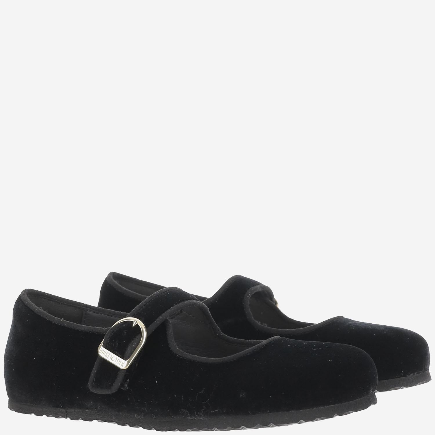 BALLERINE SANTA CLARITA IN VELLUTO 1030802 BLACK BIRKENSTOCK