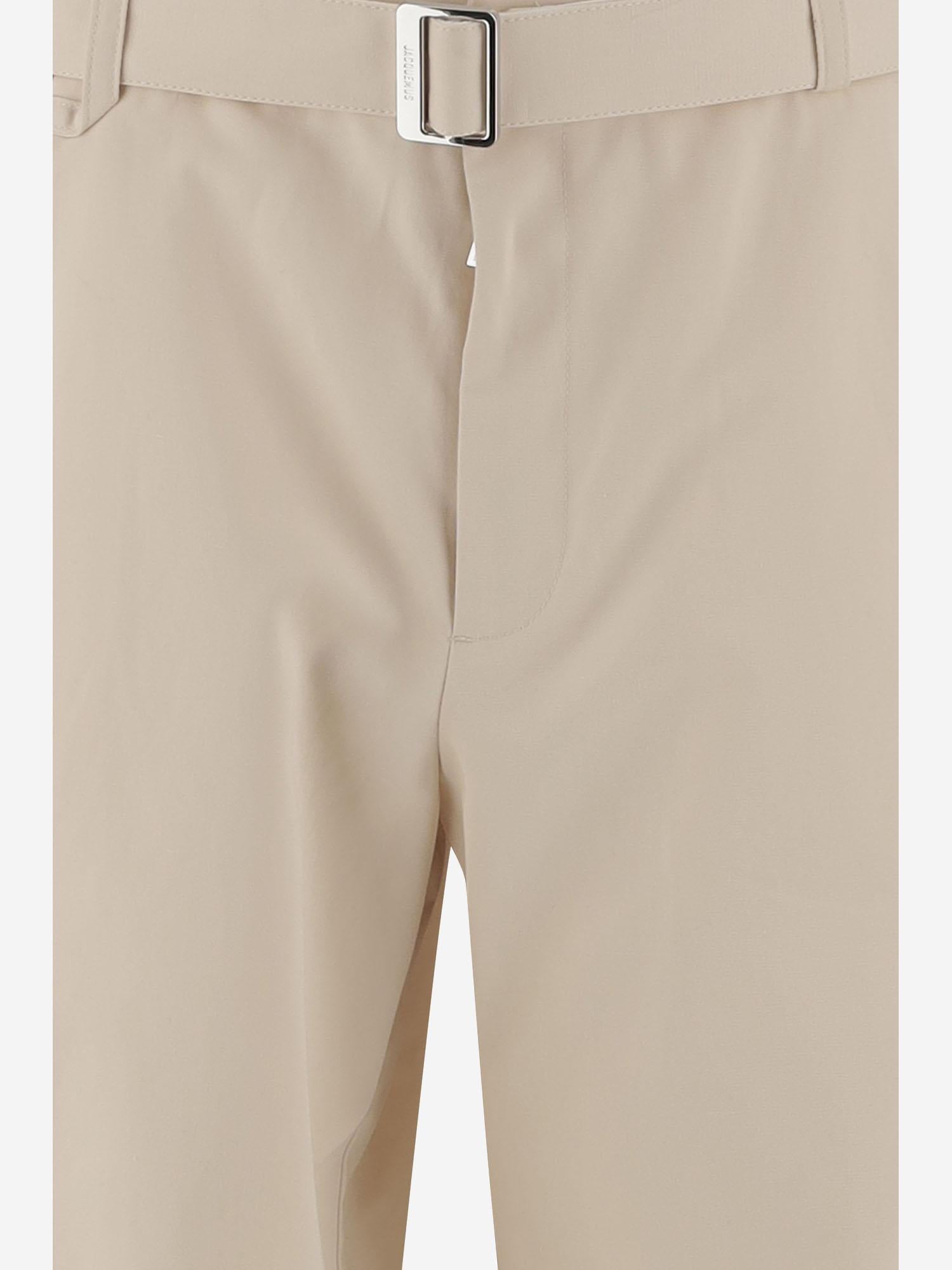 PANTALONI CORTI CARGO IN COTONE E LINO 246PA0961534 150 JACQUEMUS