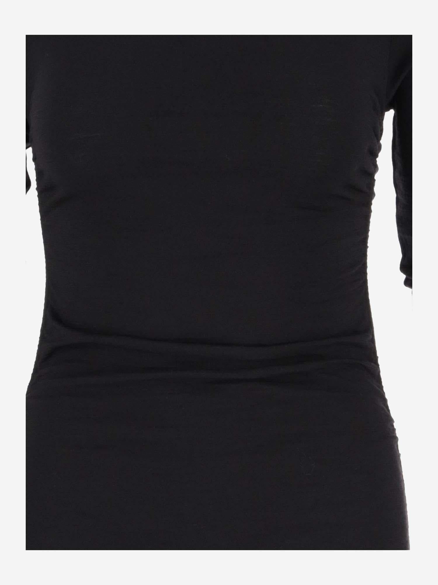 ABITO DRAPPEGGIATO IN LANA 750173 Y37LH1000 SAINT LAURENT