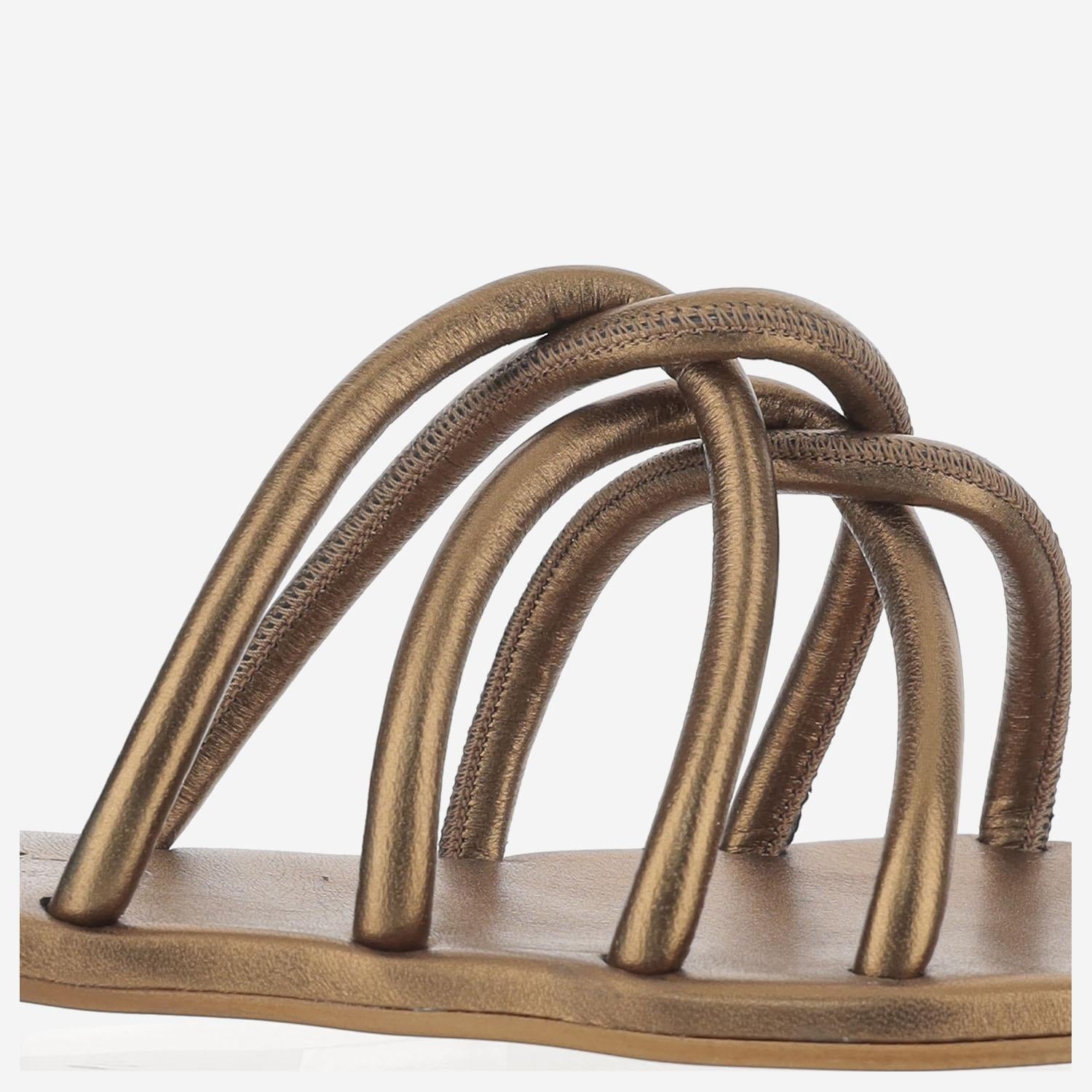 SANDALI IN PELLE TASO TUB BRONZO KIMA