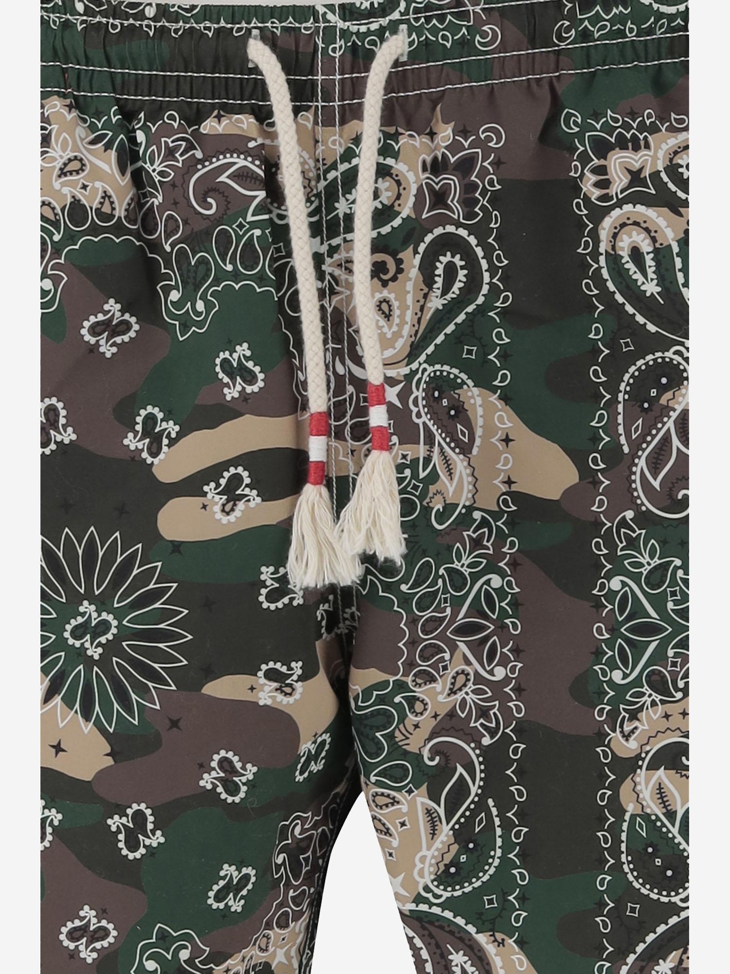 COSTUME DA BAGNO CAMOUFLAGE CON MOTIVO BANDANA CAP0001 01673H MC2 SAINT BARTH